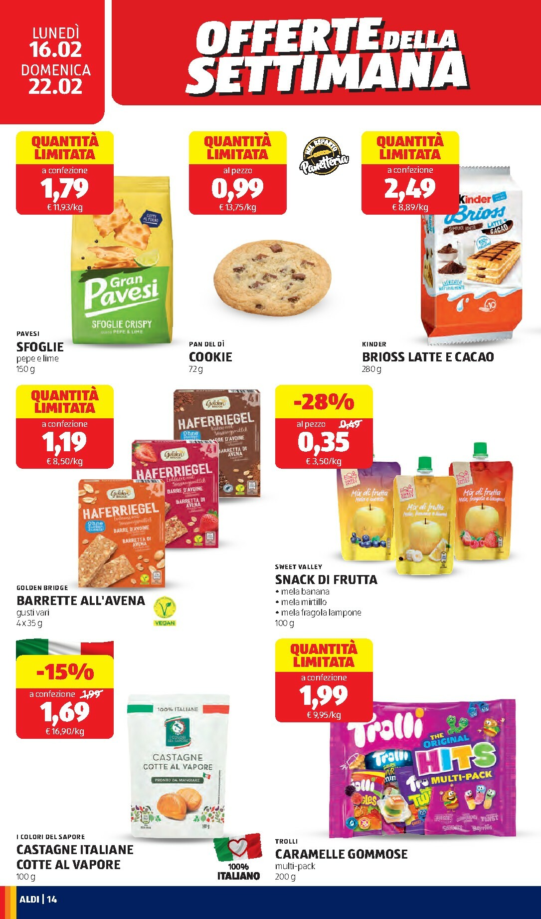 aldi - Volantino ALDI valido dal 16/02/2026 al 22/02/2026 - page: 14