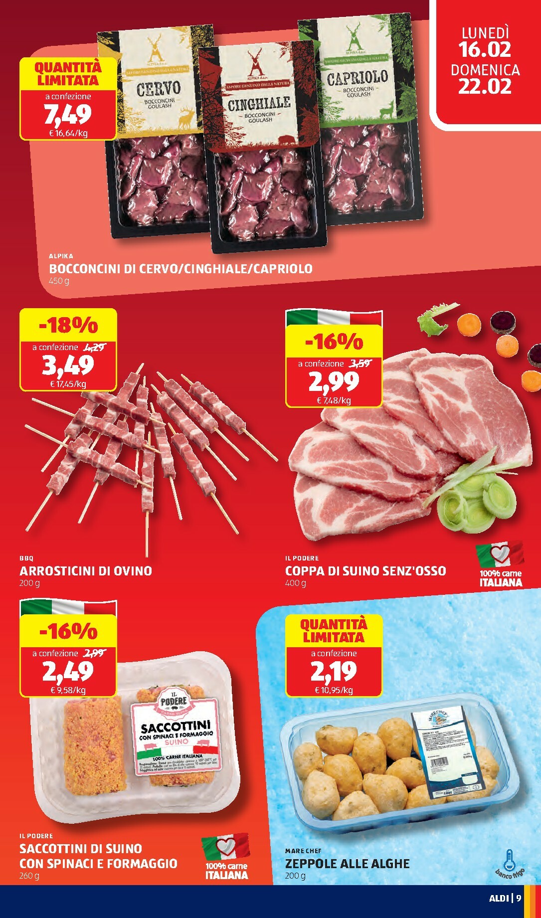 aldi - Volantino ALDI valido dal 16/02/2026 al 22/02/2026 - page: 9
