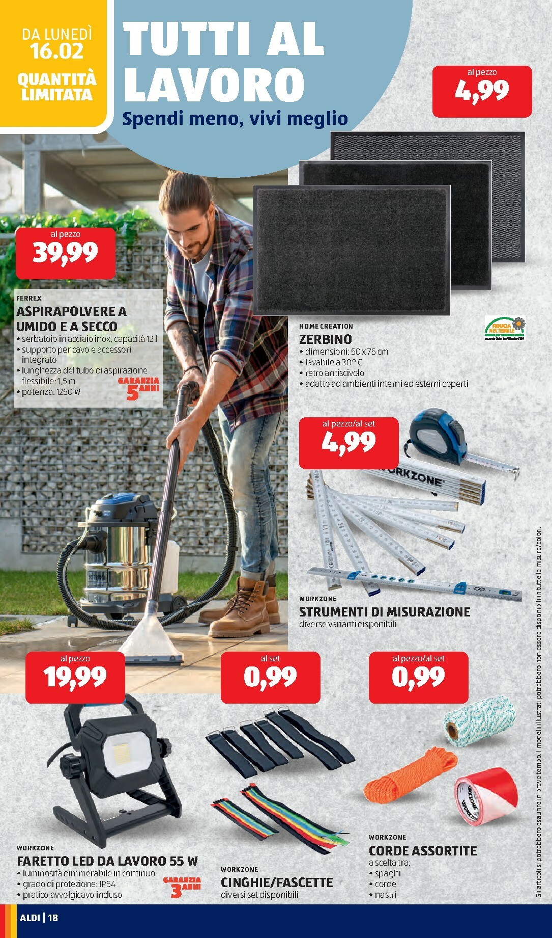 aldi - Volantino ALDI valido dal 16/02/2026 al 22/02/2026 - page: 18