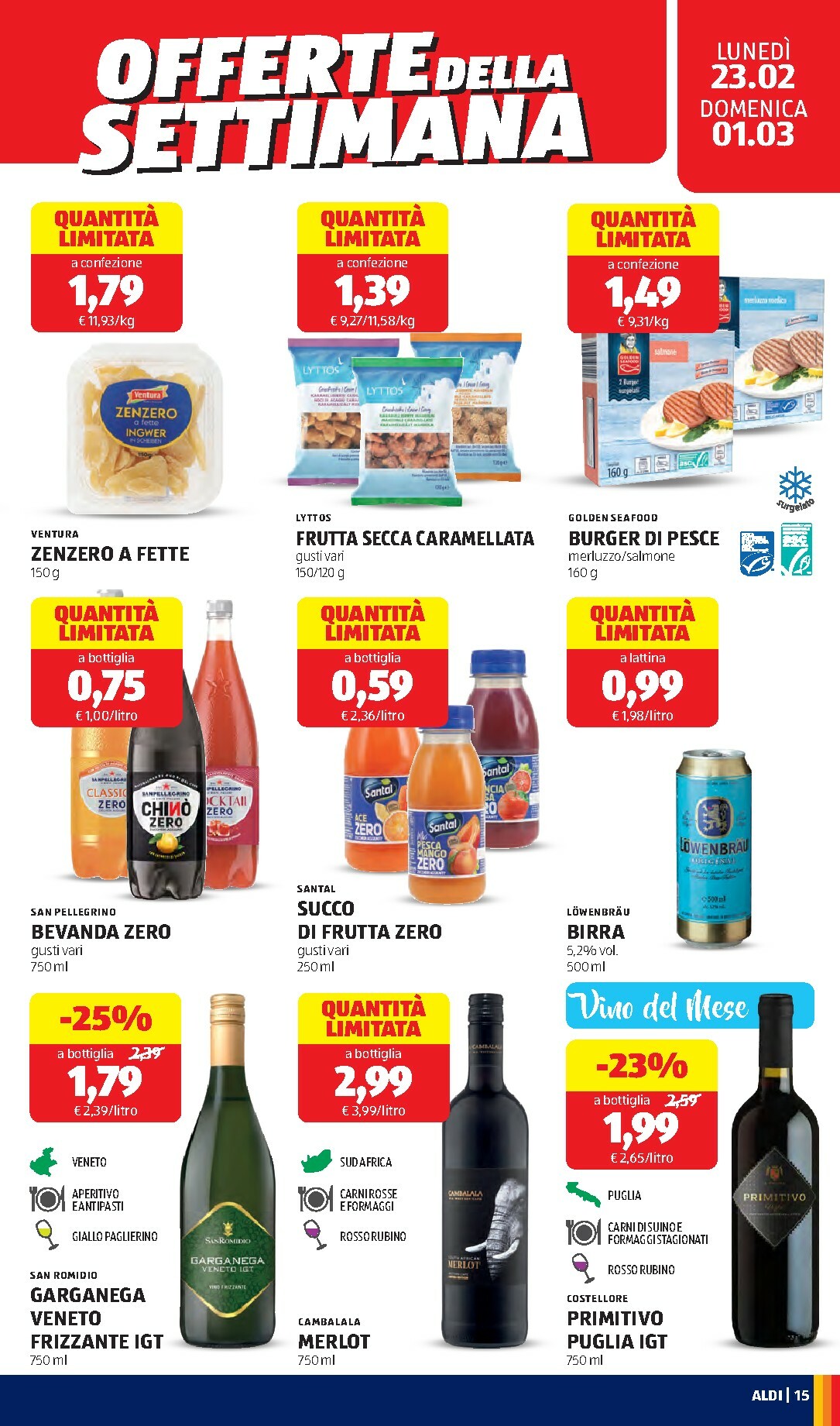 aldi - Volantino ALDI valido dal 23/02/2026 al 01/03/2026 - page: 15