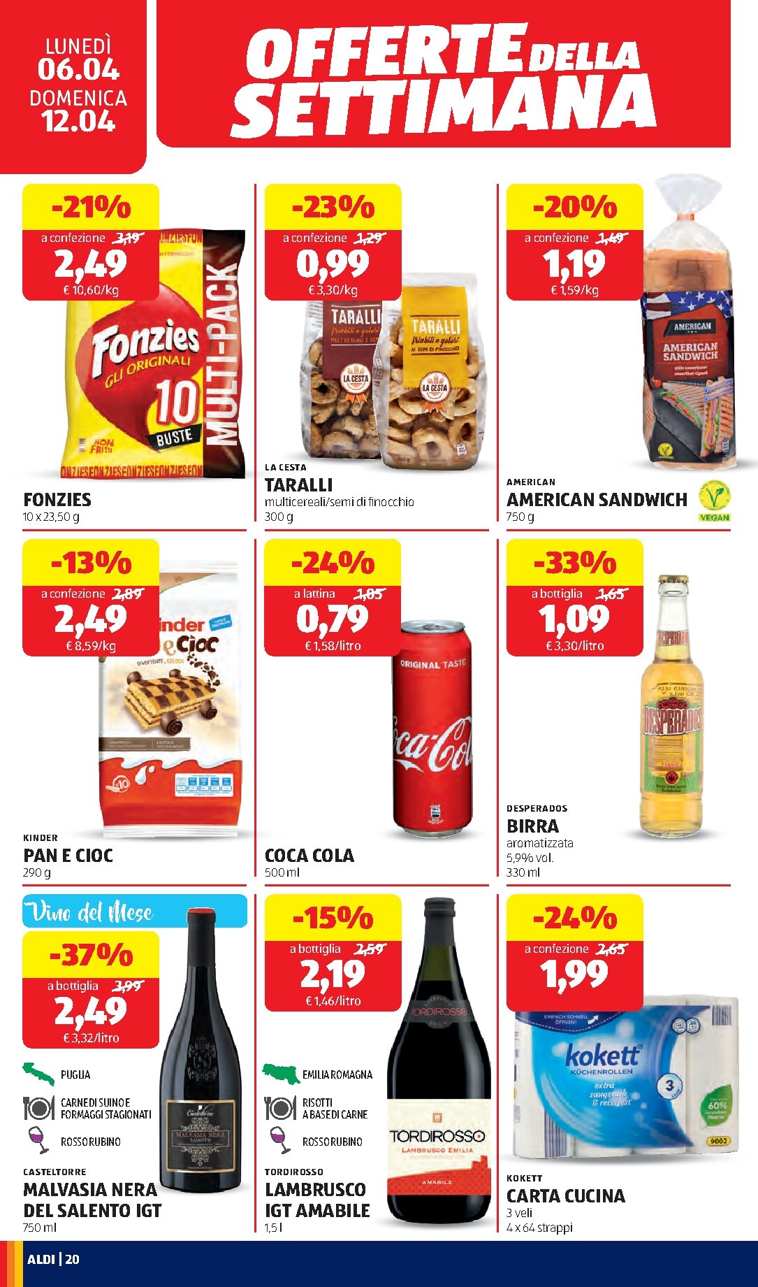 aldi - Volantino ALDI - Prezzi Bassi valido dal 06/04/2026 al 30/04/2026 - page: 20