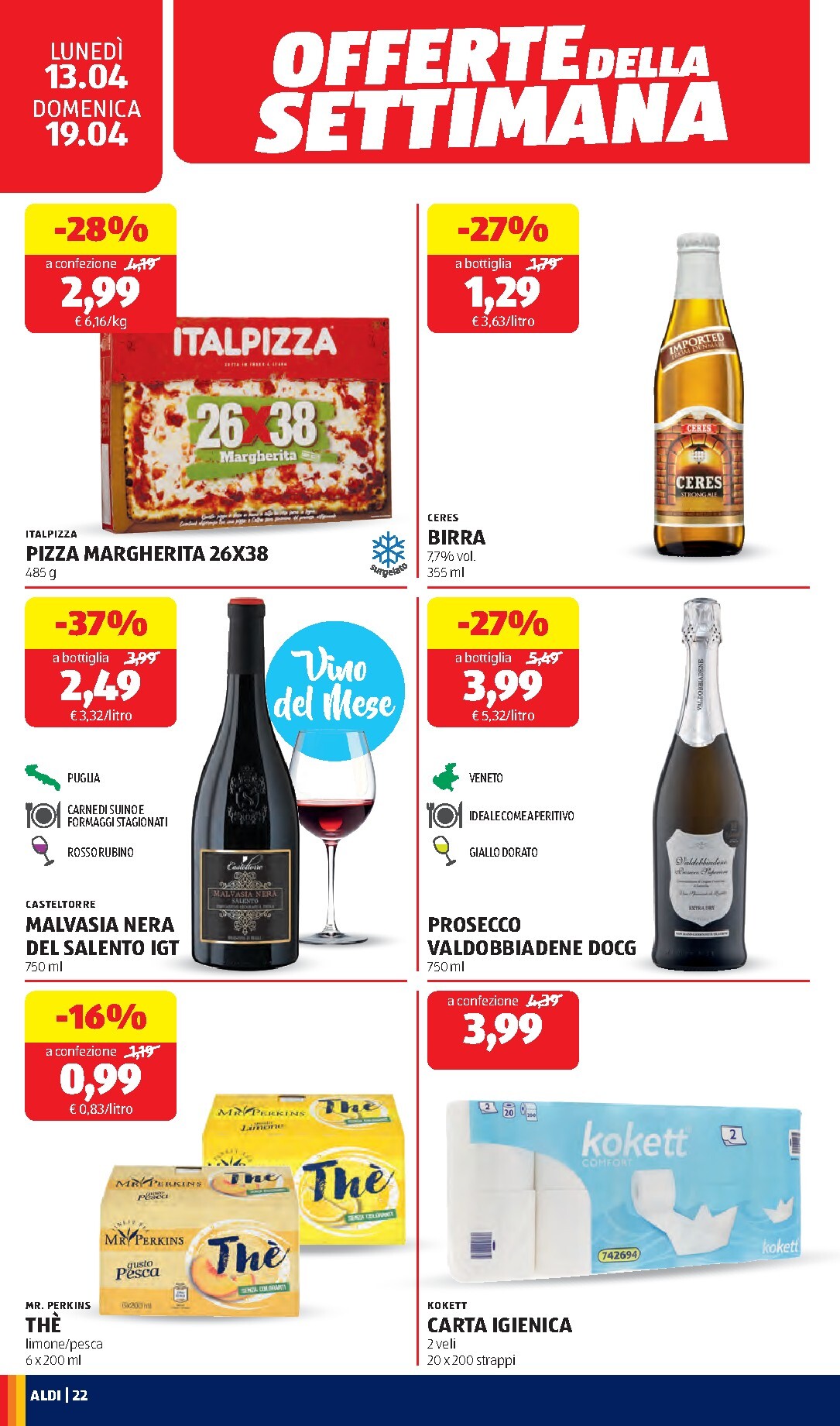 aldi - Volantino ALDI valido dal 13/04/2026 al 19/04/2026 - page: 22