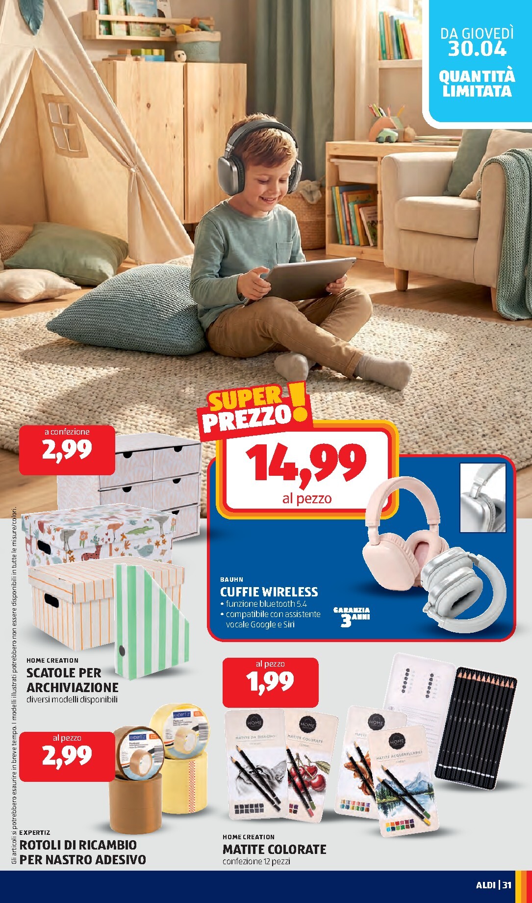 aldi - Volantino ALDI per la prossima settimana dal lunedì 27/04/2026 al domenica 03/05/2026 - page: 31