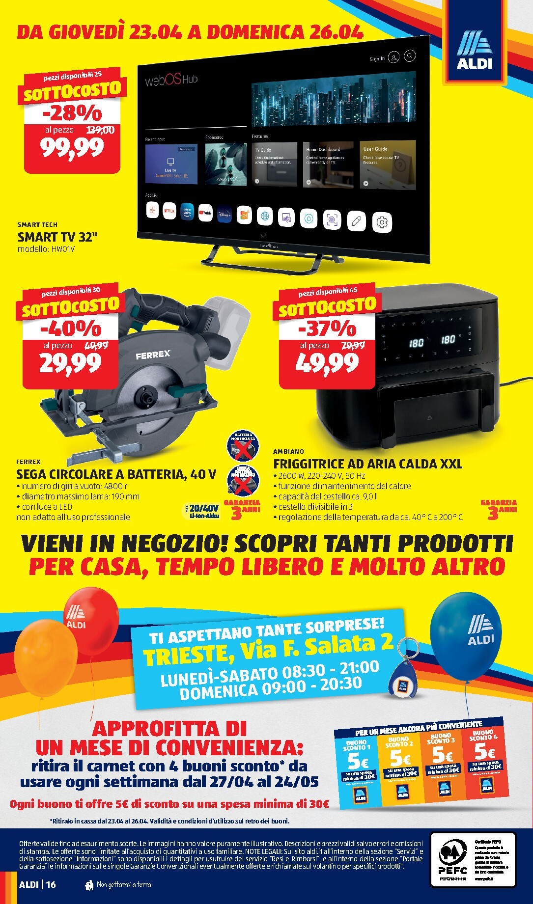 aldi - Volantino futuro ALDI - Nuovo Apertura Trieste valido dal giovedì 23/04/2026 al domenica 26/04/2026 - page: 16