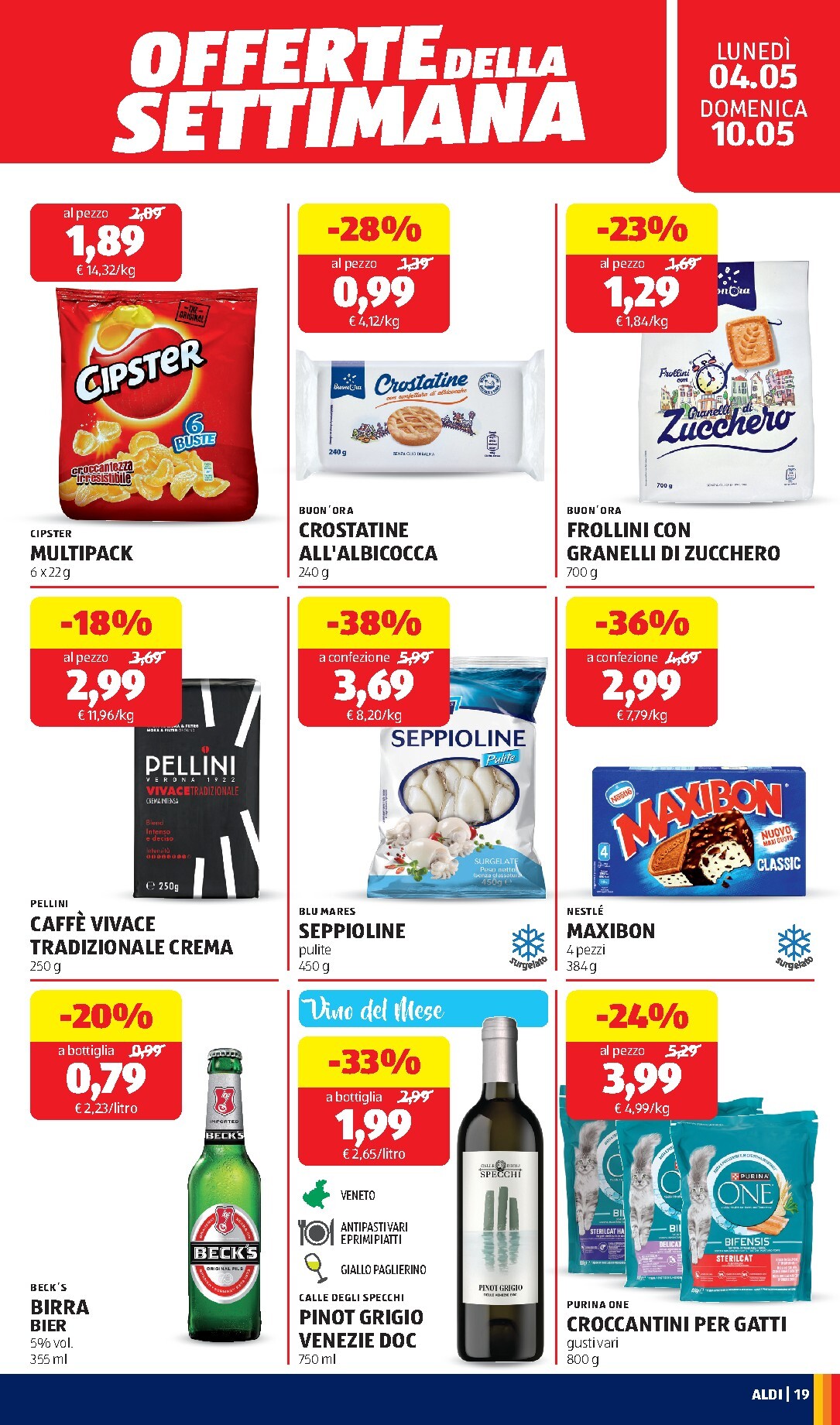 aldi - Volantino ALDI per la prossima settimana dal lunedì 04/05/2026 al domenica 10/05/2026 - page: 19