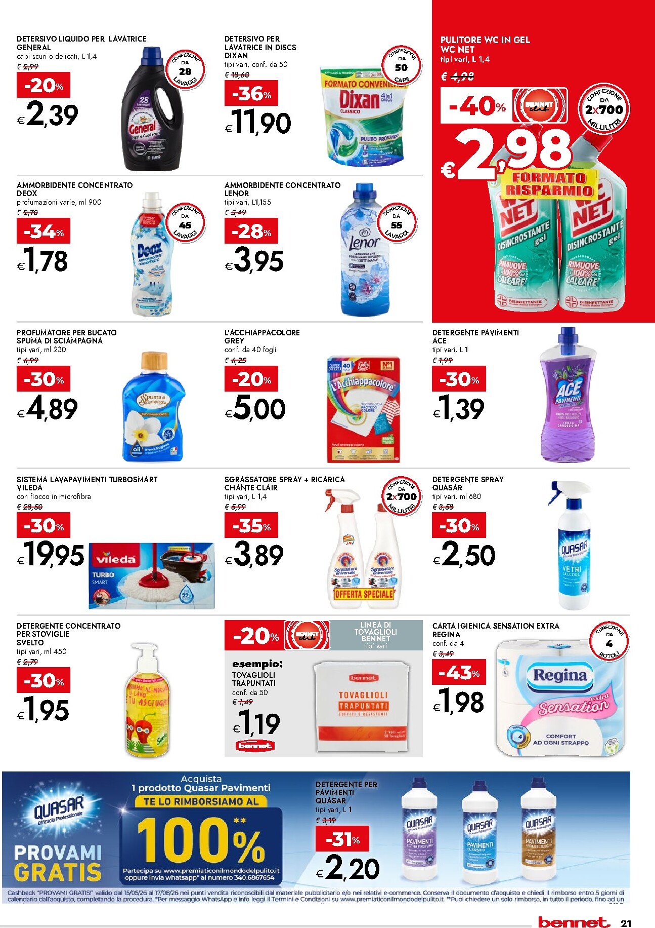 bennet - Volantino attuale di Bennet - FORMATO RISPARMIO XXL valido dal giovedì 02/07/2026 al mercoledì 15/07/2026 - page: 21