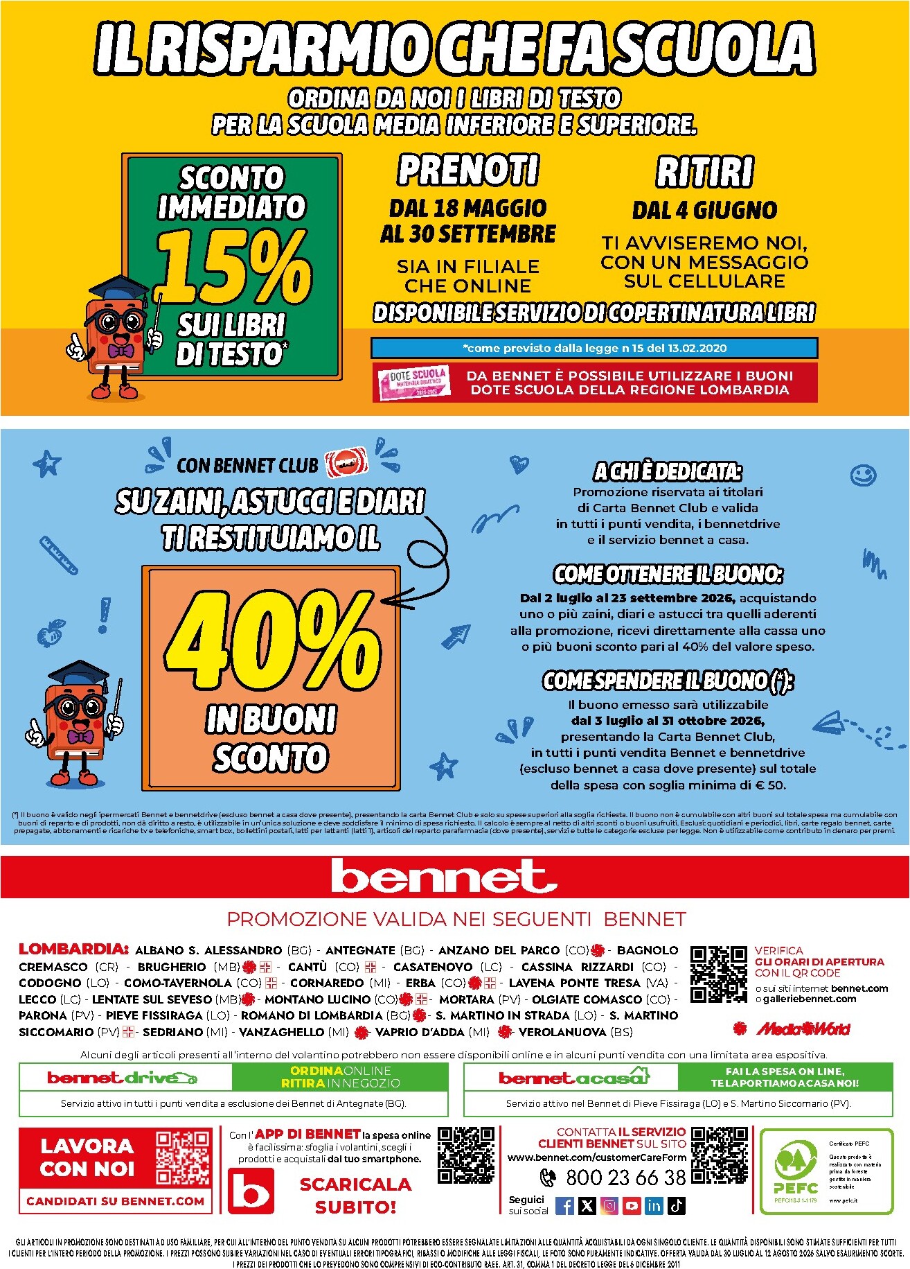 bennet - Volantino attuale di Bennet - 50X50 IN BC valido dal giovedì 30/07/2026 al mercoledì 12/08/2026 - page: 36