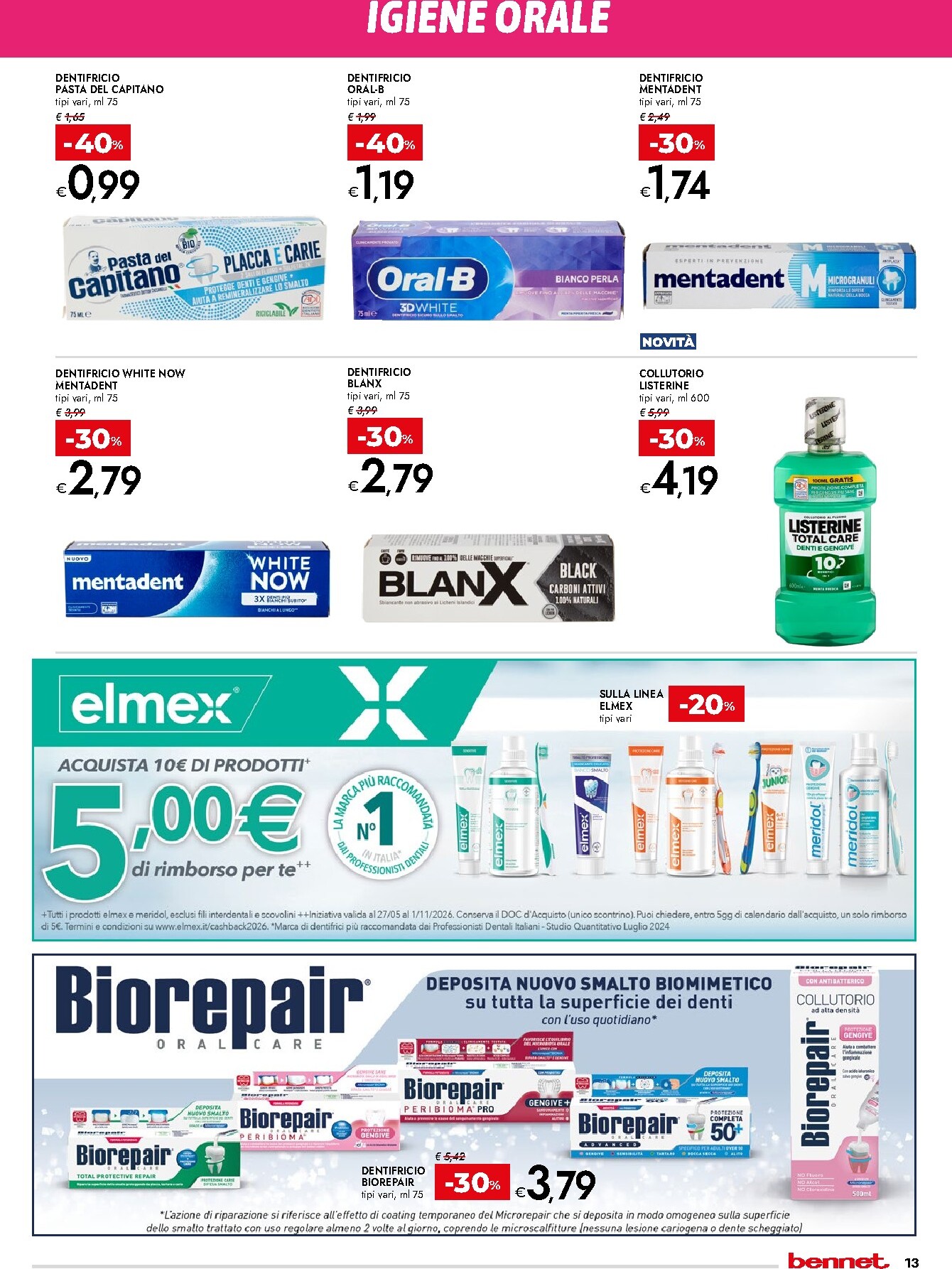 bennet - Volantino attuale di Bennet - Sp. Profumeria + Dispensa valido dal giovedì 17/09/2026 al mercoledì 30/09/2026 - page: 13