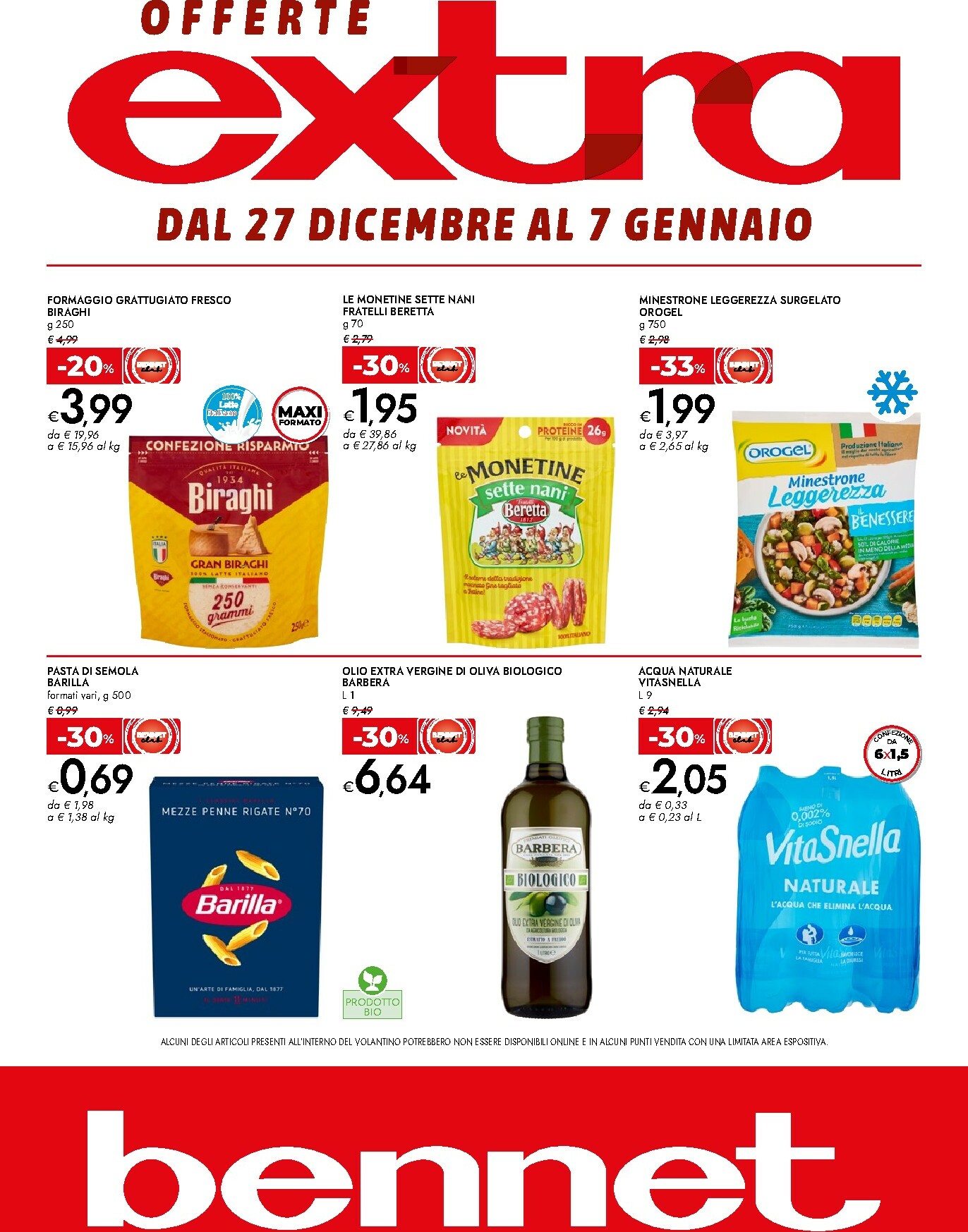 bennet - Volantino Bennet - Offerte Extra valido dal 27/12 al 07/01