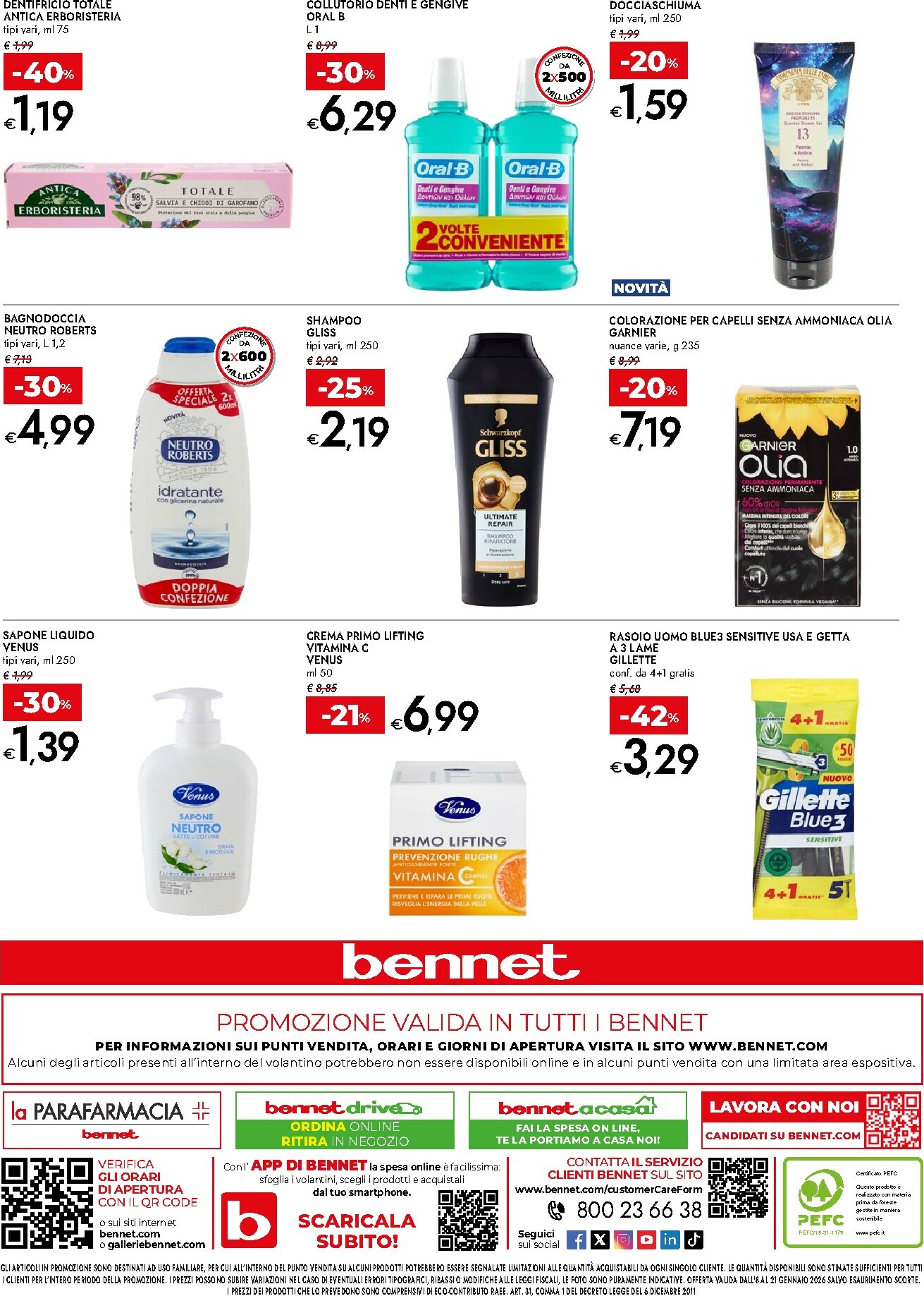 bennet - Volantino Bennet - Una Casa che sa di Pulito valido dal 08/01 al 21/01 - page: 24