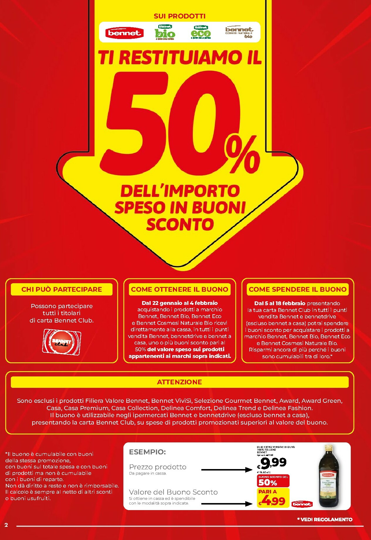 bennet - Volantino Bennet valido dal 22/01 al 04/02 - page: 2