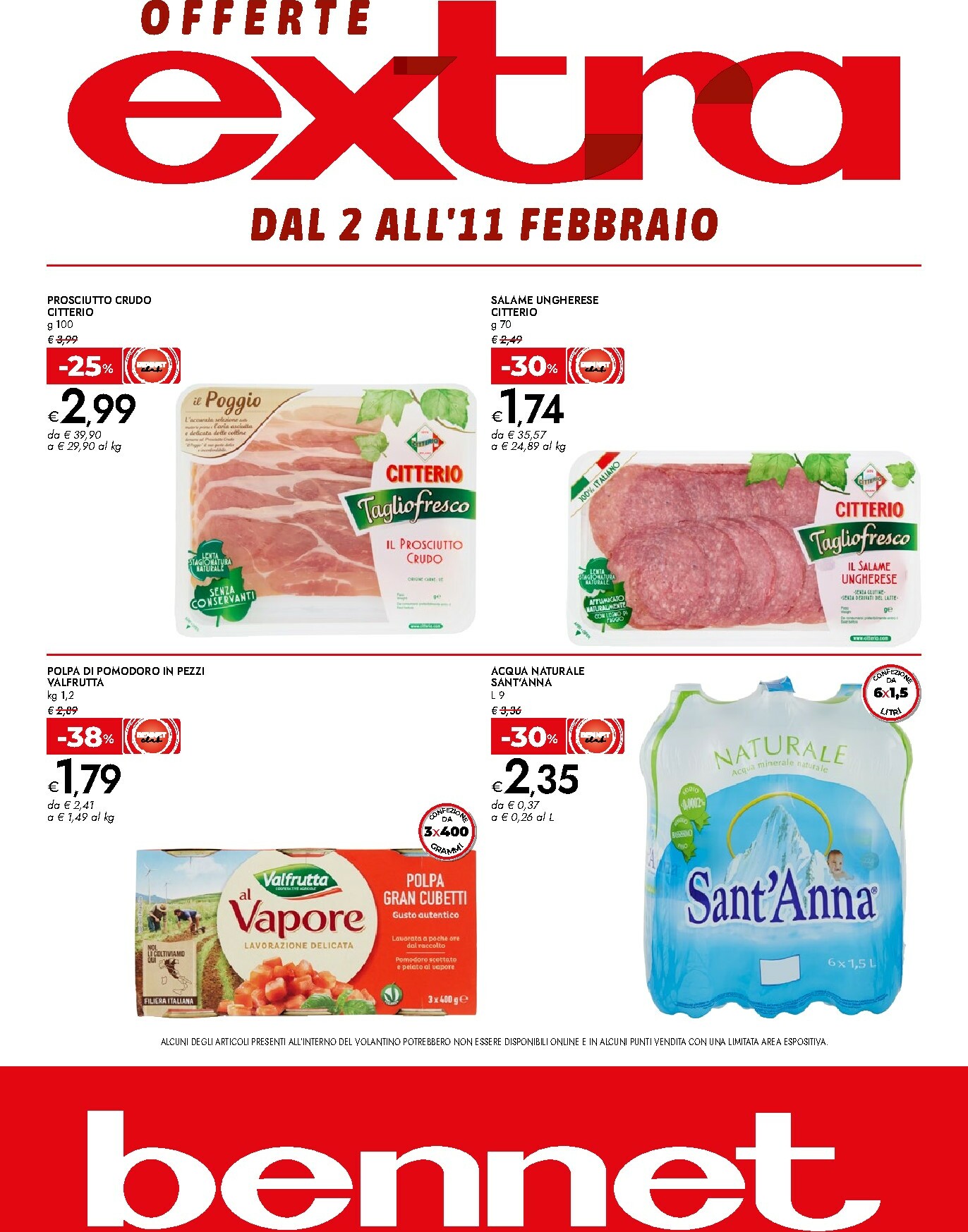 bennet - Volantino Bennet - Offerte Extra valido dal 02/02/2026 al 11/02/2026 - page: 1