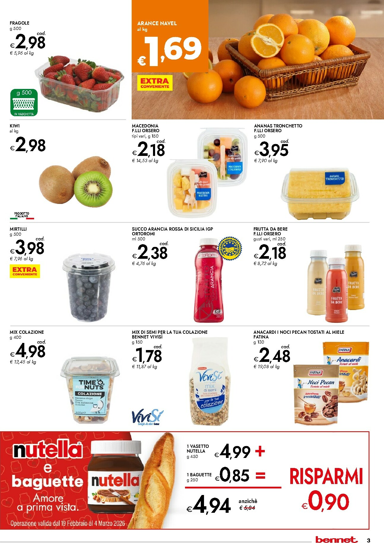 bennet - Volantino Bennet - Un Risveglio di Gusto valido dal 19/02/2026 al 04/03/2026 - page: 3