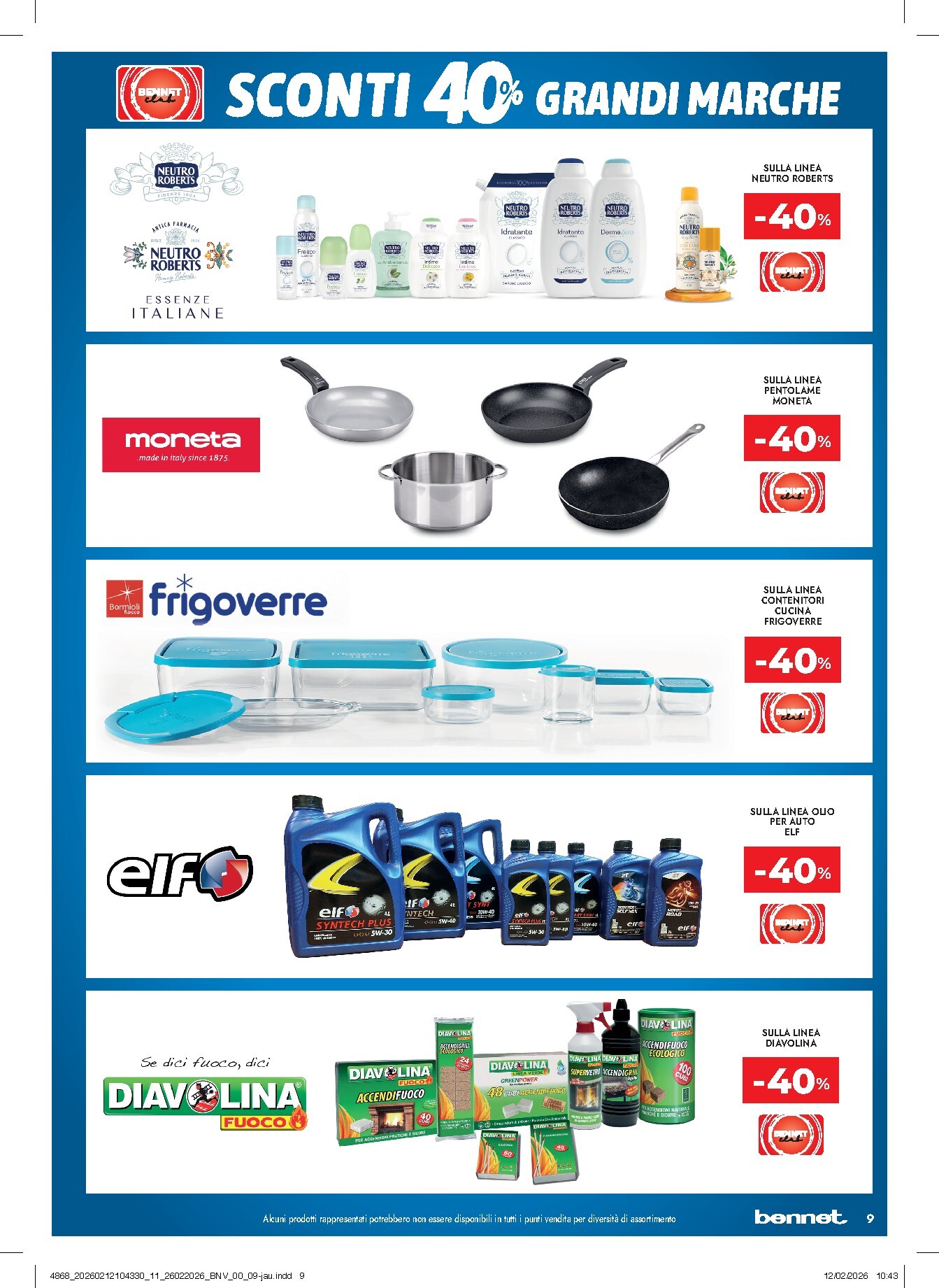 bennet - Volantino Bennet valido dal 26/02/2026 al 11/03/2026 - page: 9