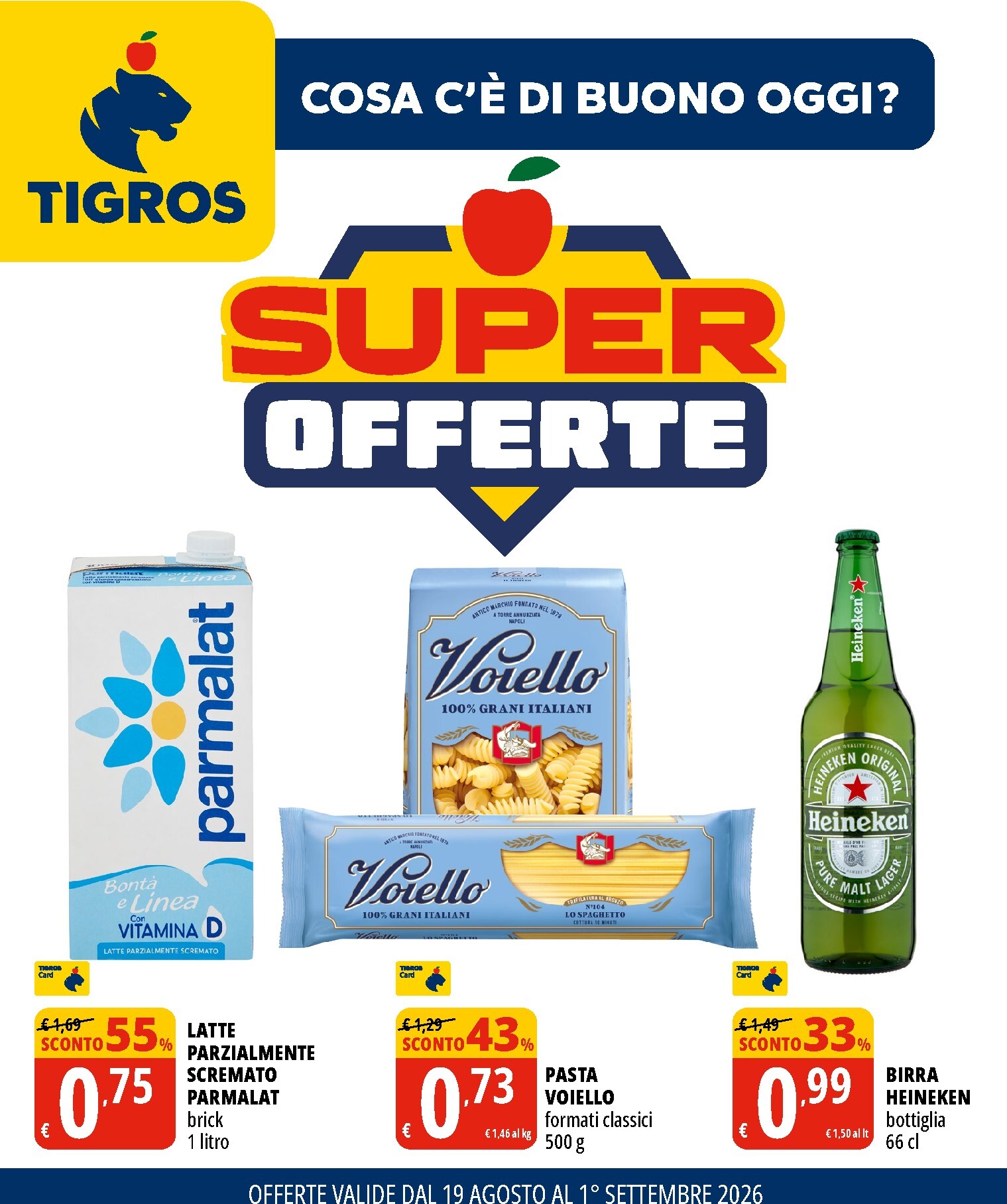 tigros - Volantino futuro Tigros valido dal mercoledì 19/08/2026 al martedì 01/09/2026 - page: 1