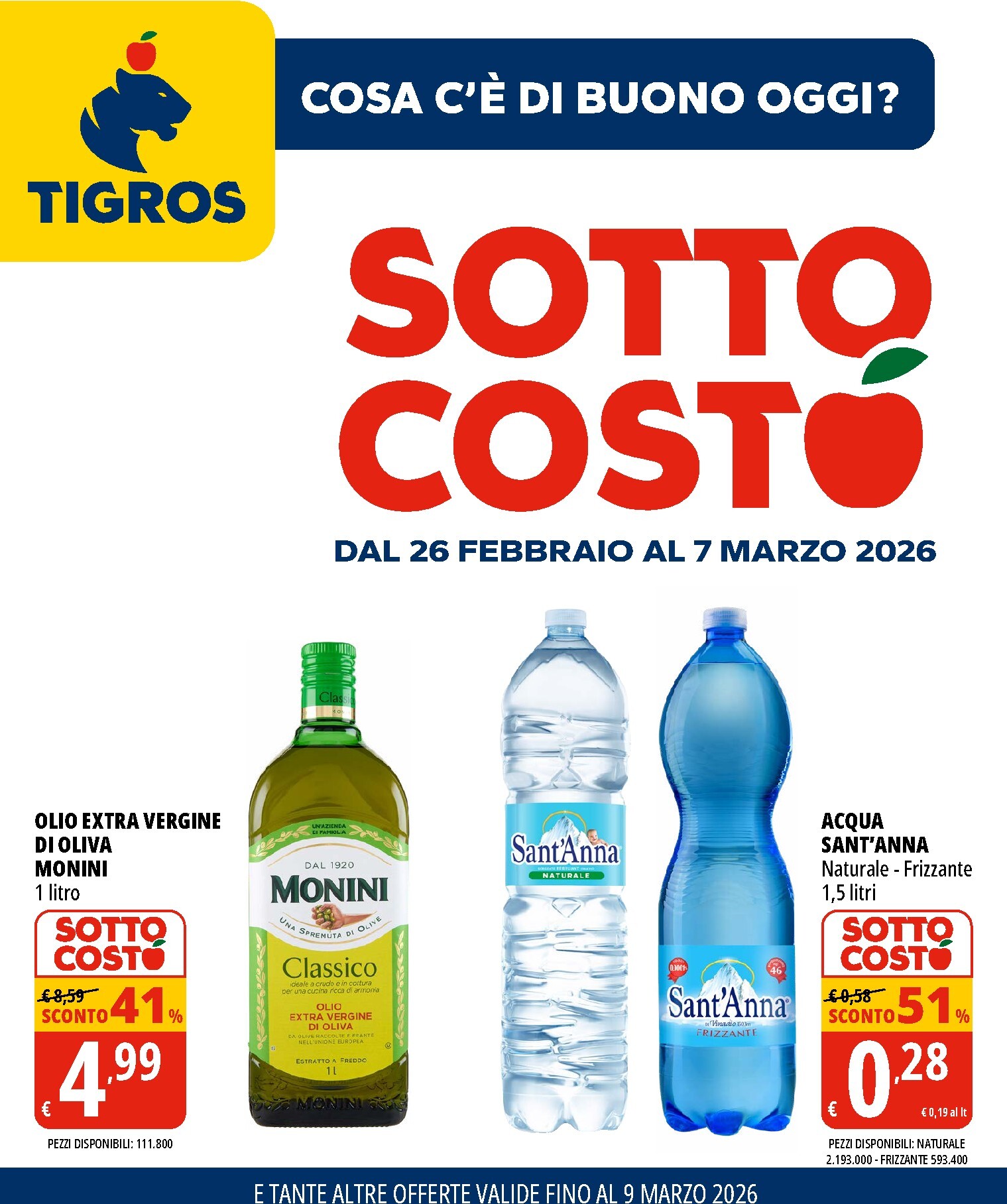 tigros - Volantino Tigros valido dal 26/02/2026 al 09/03/2026