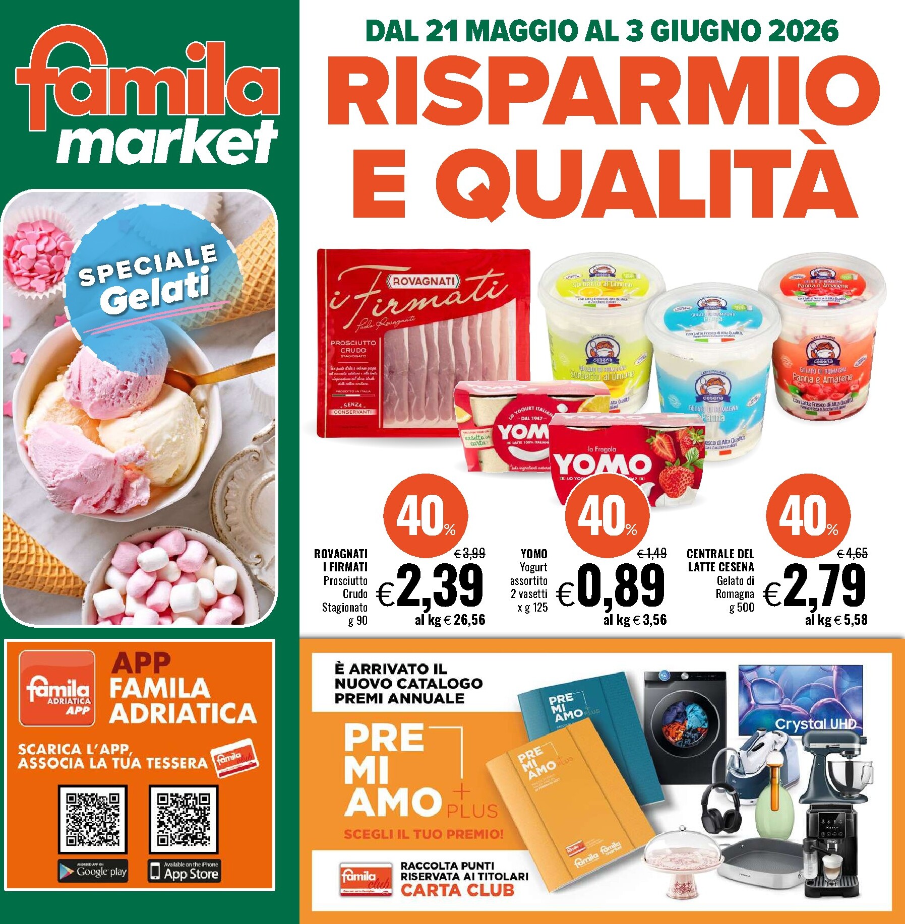 famila - Volantino futuro Famila Market valido dal giovedì 21/05/2026 al mercoledì 03/06/2026