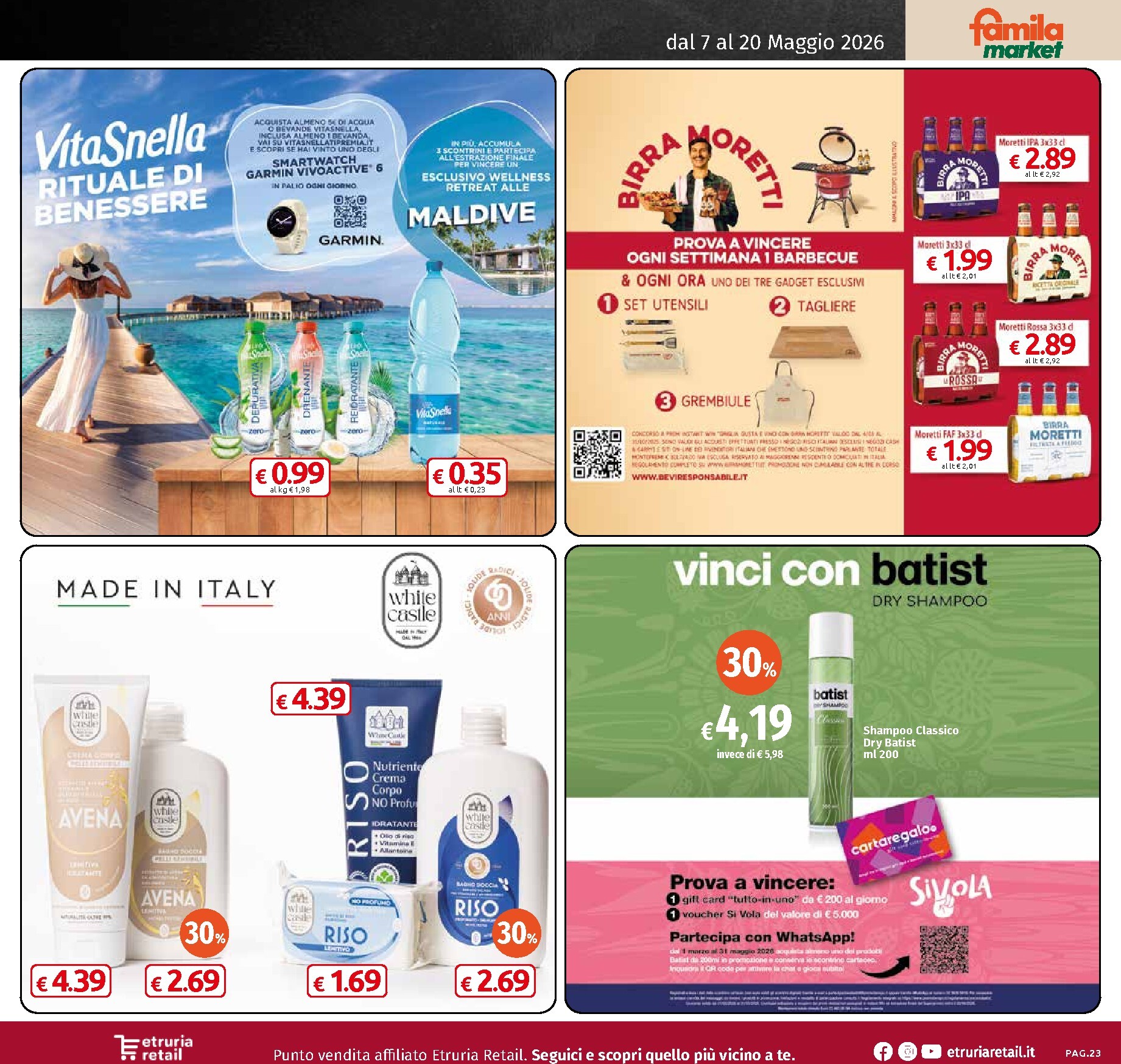 famila - Volantino attuale di Famila Market - Sconto Fino al 50% valido dal lunedì 18/05/2026 al mercoledì 20/05/2026 - page: 23