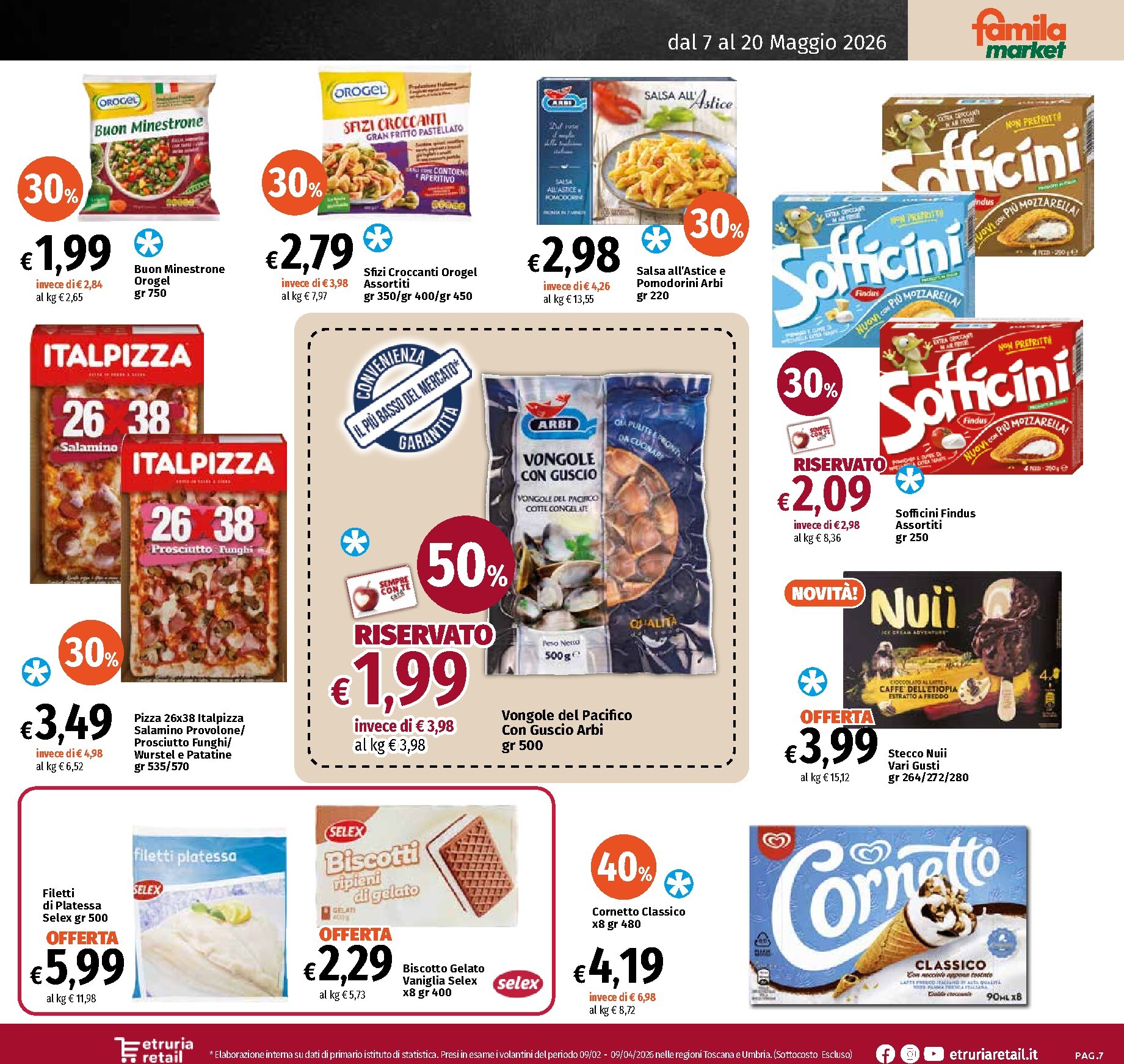famila - Volantino attuale di Famila Market - Sconto Fino al 50% valido dal lunedì 18/05/2026 al mercoledì 20/05/2026 - page: 7