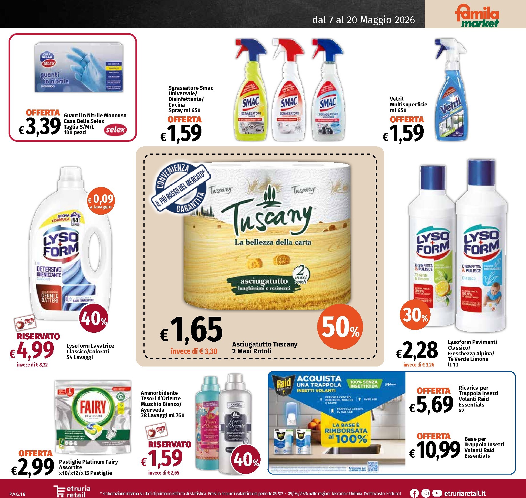 famila - Volantino attuale di Famila Market - Sconto Fino al 50% valido dal lunedì 18/05/2026 al mercoledì 20/05/2026 - page: 18