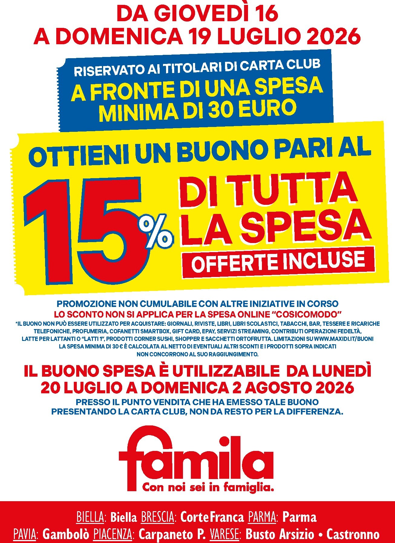 famila - Volantino futuro Famila - Buono sconto valido dal giovedì 16/07/2026 al domenica 19/07/2026 - page: 2