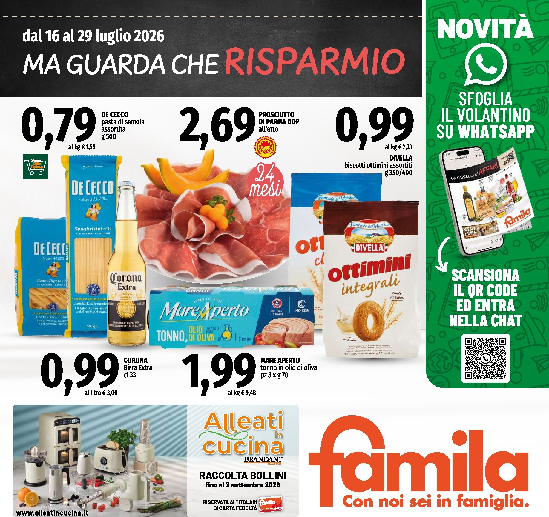 famila - Volantino attuale di Famila - Ma Guarda che Risparmio valido dal giovedì 16/07/2026 al mercoledì 29/07/2026