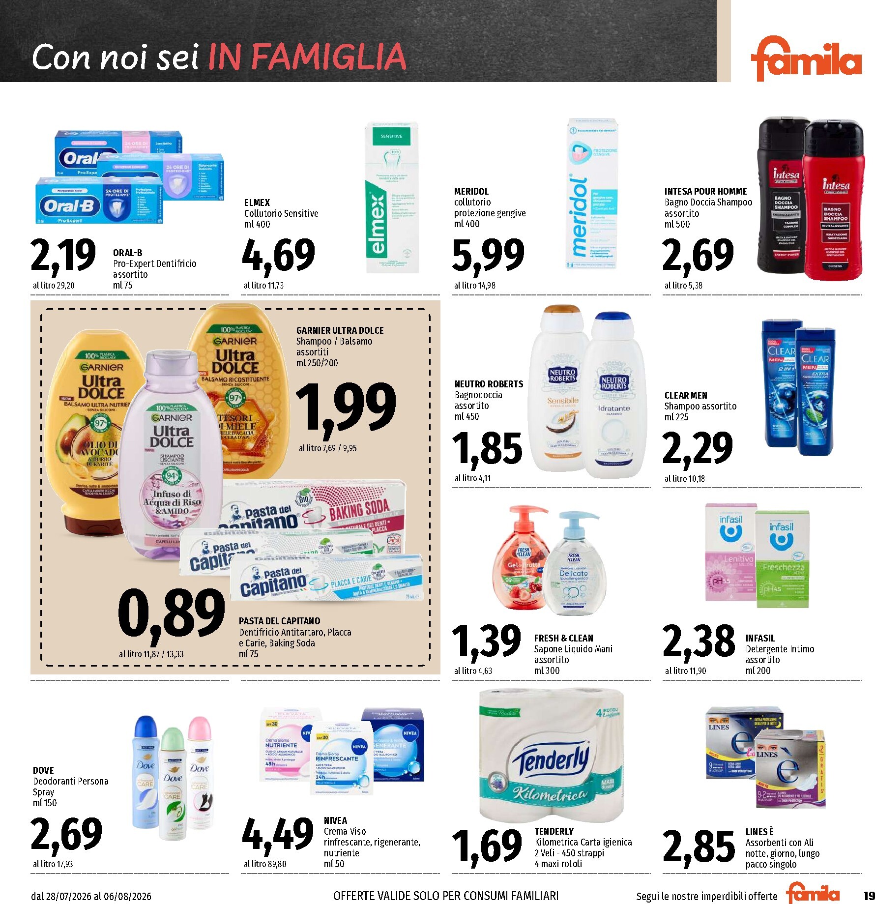 famila - Volantino attuale di Famila - Ma Guarda che Risparmio valido dal martedì 28/07/2026 al giovedì 06/08/2026 - page: 19