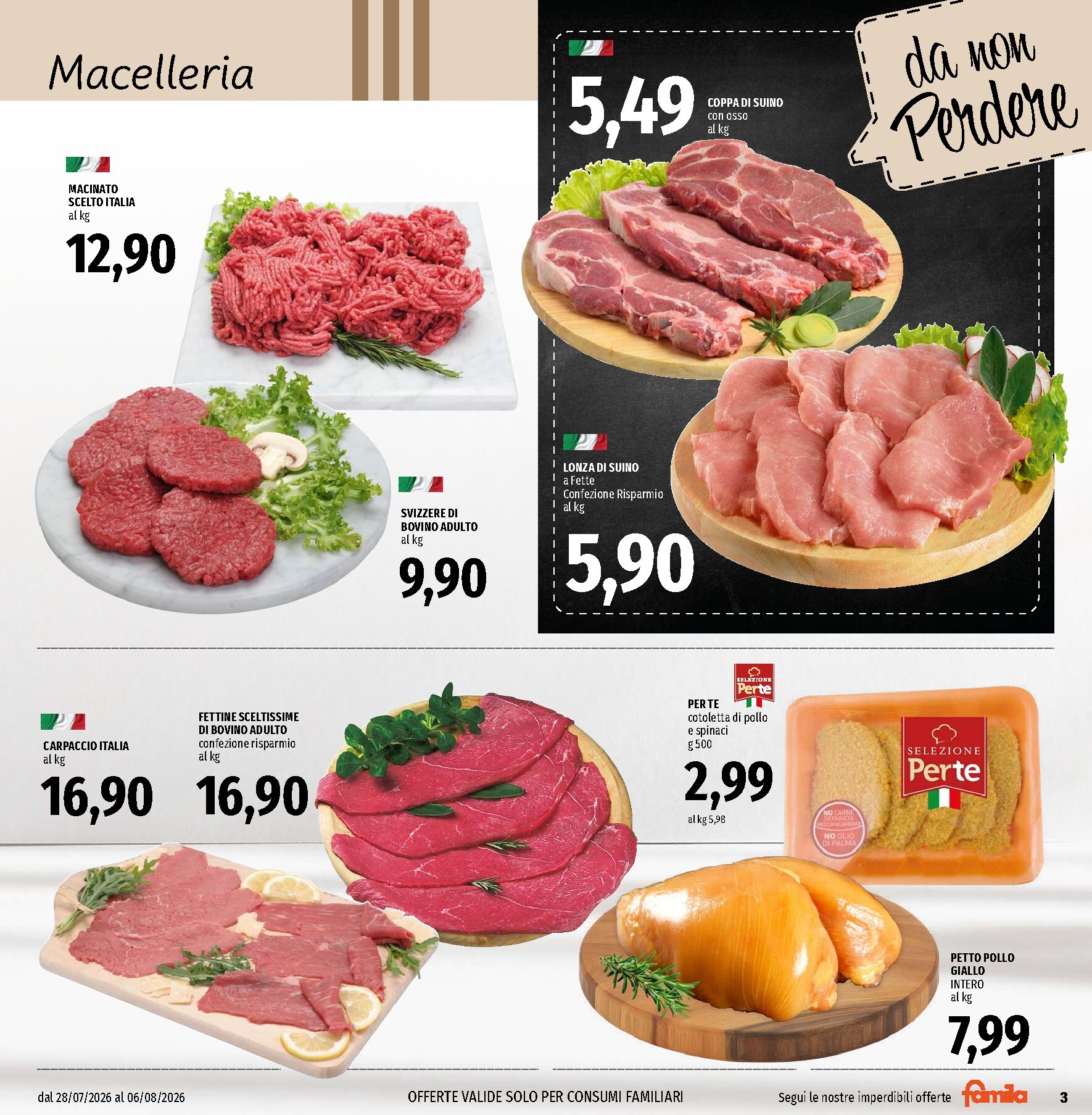 famila - Volantino attuale di Famila - Ma Guarda che Risparmio valido dal martedì 28/07/2026 al giovedì 06/08/2026 - page: 3