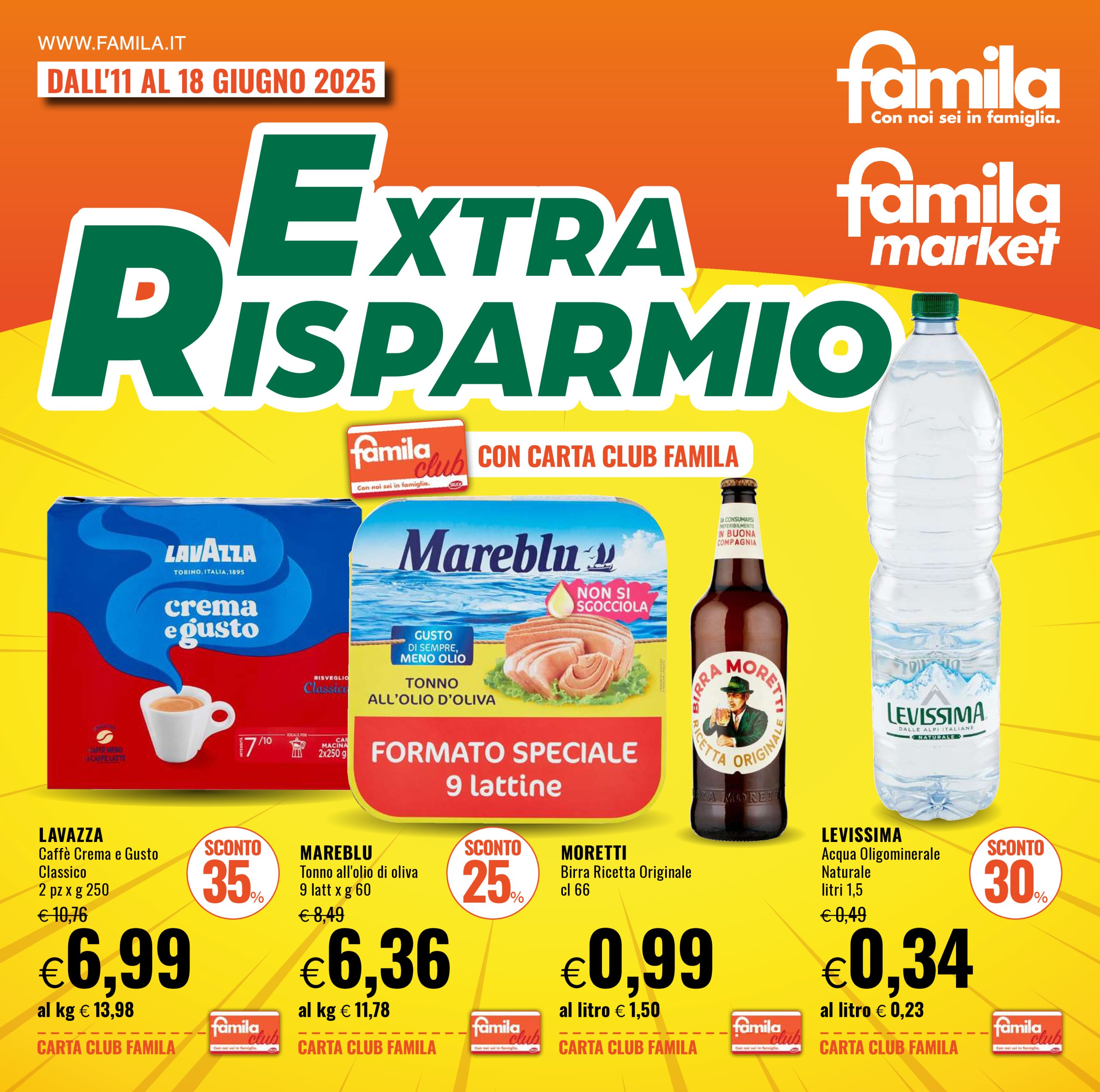 famila - Volantino Famila - Extra Risparmio valido dal 11/06 al 18/06 - page: 1