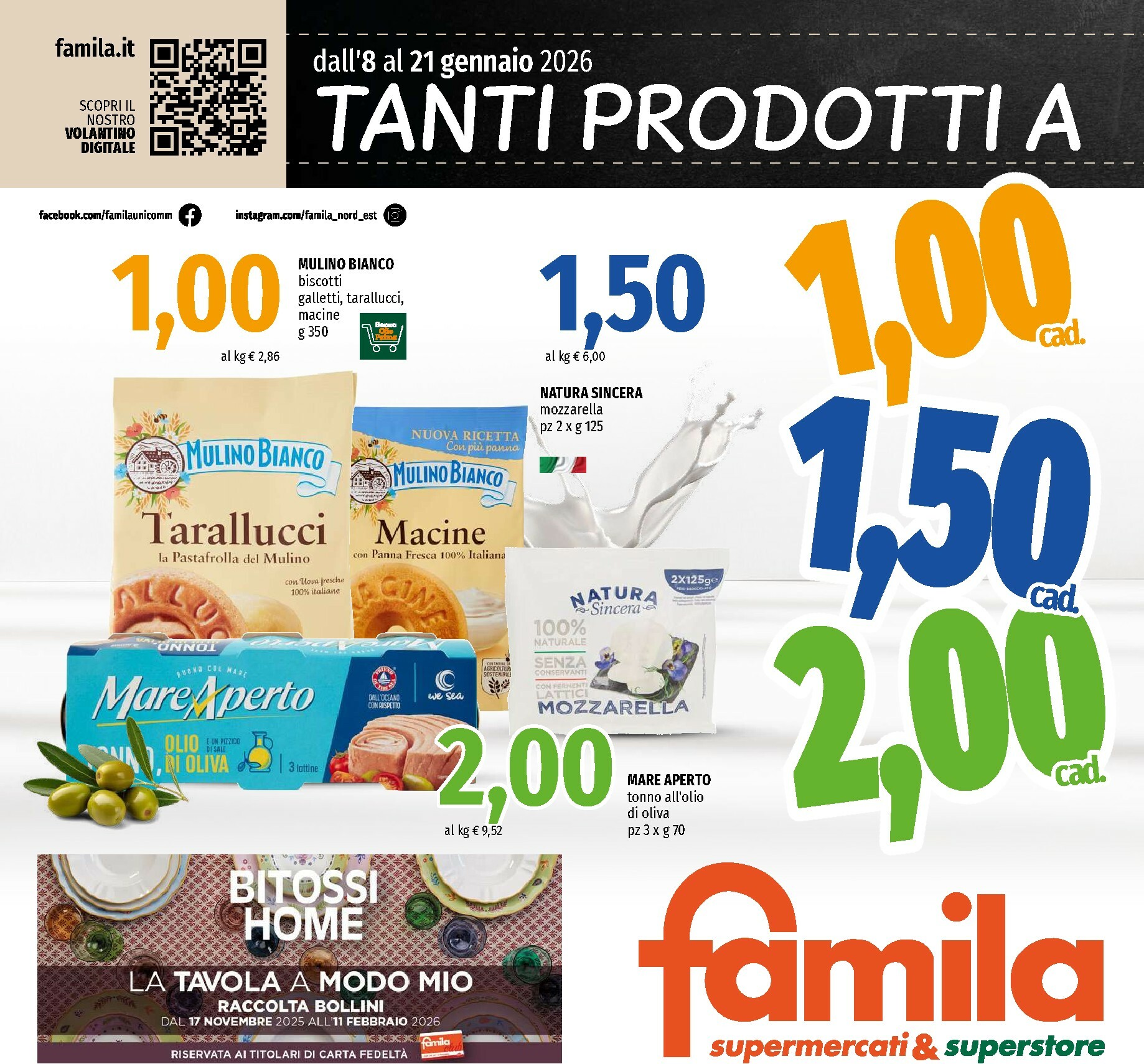 famila - Volantino Famila - Supermercati & Superstore valido dal 08/01 al 21/01