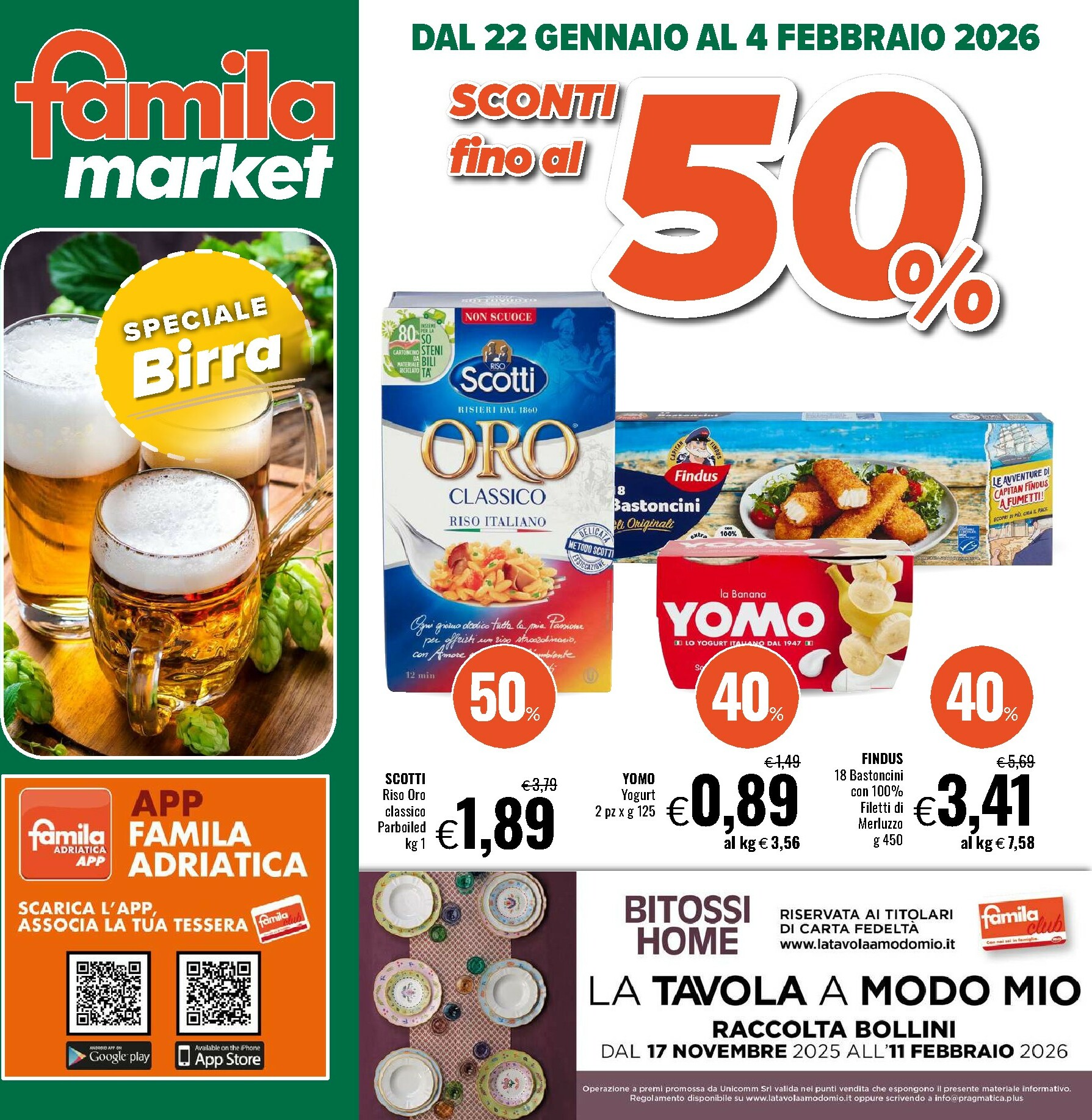 famila - Volantino Famila market - Forli, Cesena, Gatteo, Talamello, Gambettola,.. valido dal 22/01 al 04/02