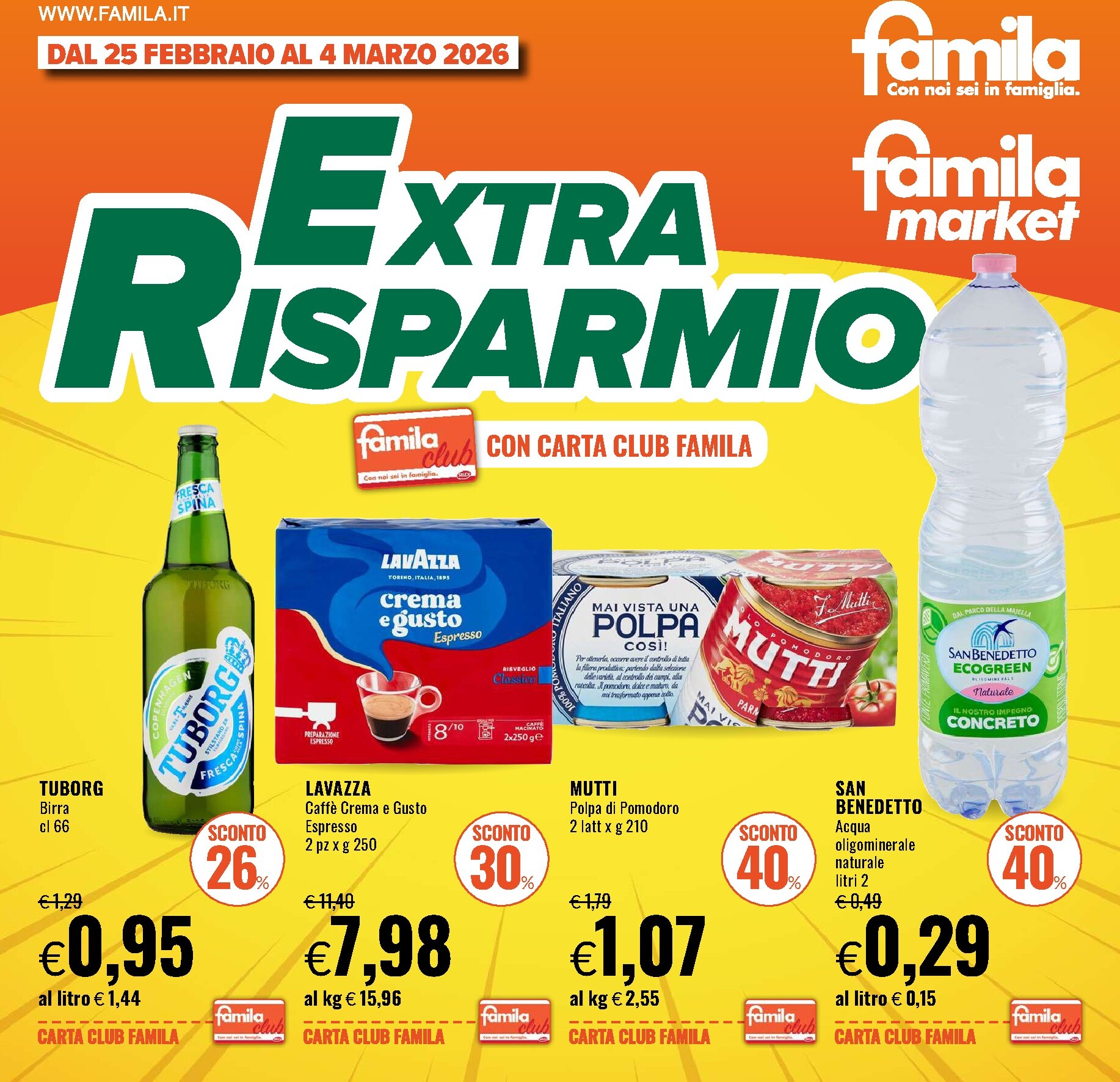 famila - Volantino Famila - Extra Risparmio valido dal 25/02/2026 al 04/03/2026