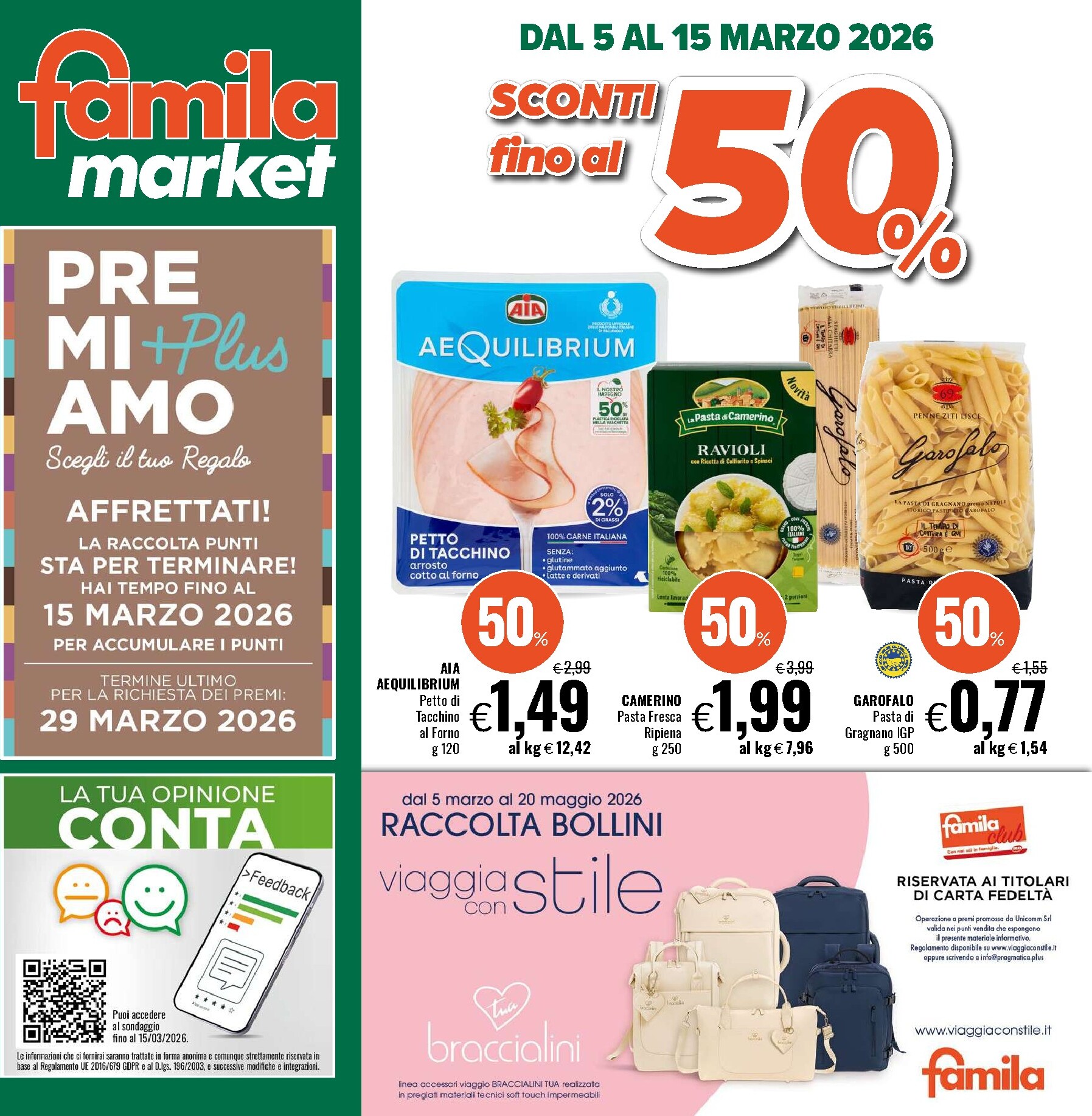 famila - Volantino Famila market valido dal 05/03/2026 al 15/03/2026