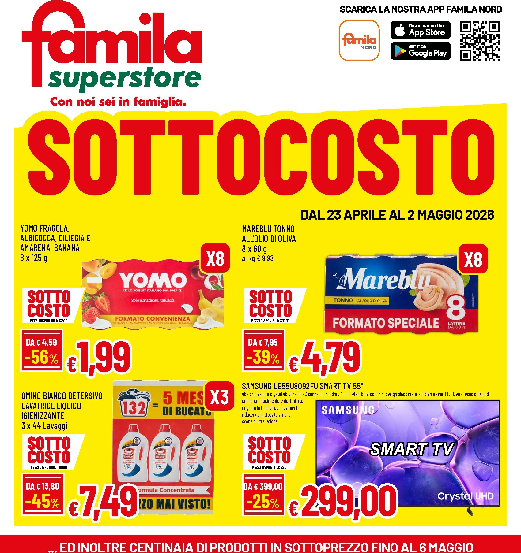 famila - Volantino attuale di Famila Superstore valido dal giovedì 23/04/2026 al mercoledì 06/05/2026