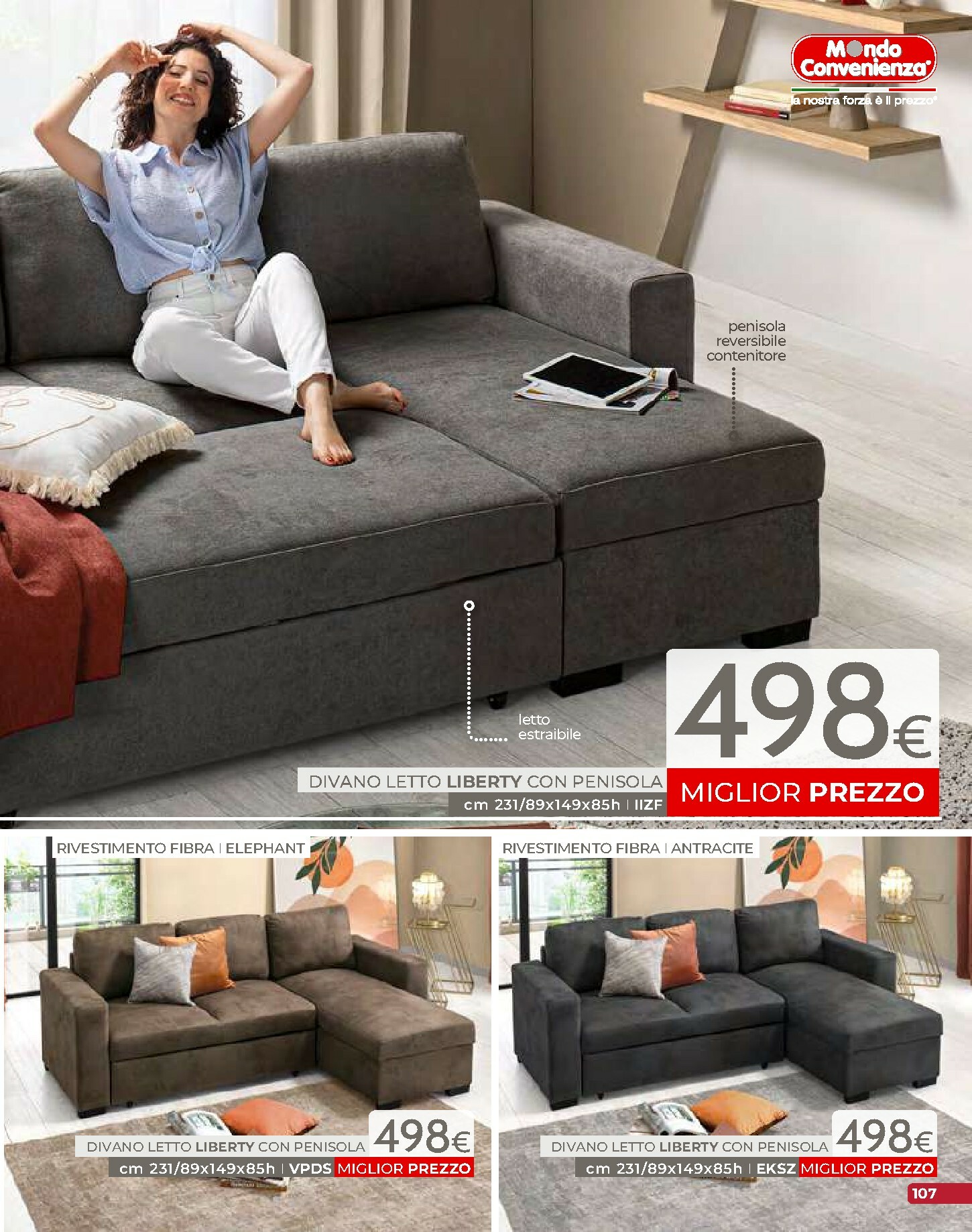 mondo-convenienza - Volantino Mondo Convenienza - Autunno valido dal 01/10 al 31/12 - page: 109