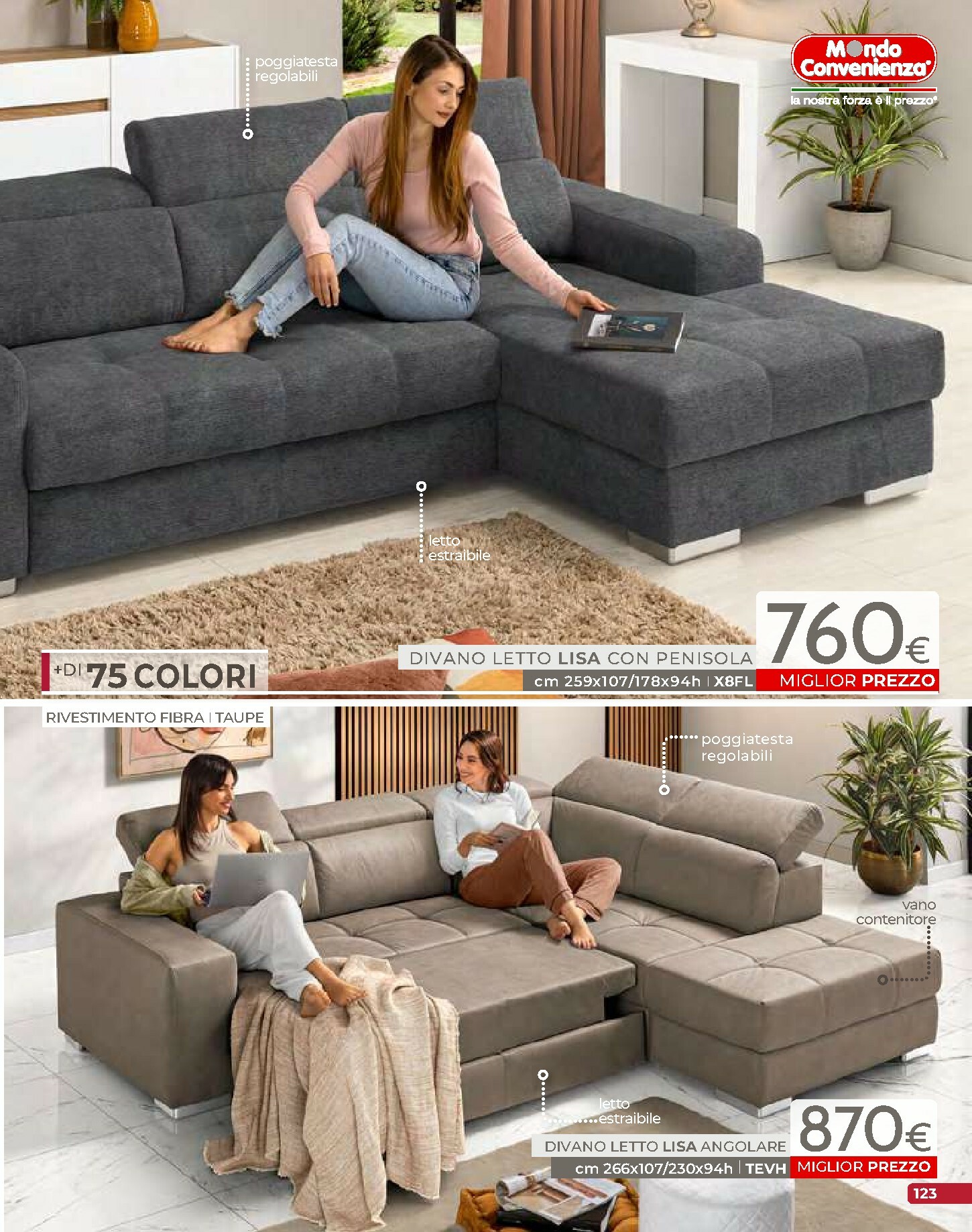 mondo-convenienza - Volantino Mondo Convenienza - Autunno valido dal 01/10 al 31/12 - page: 125