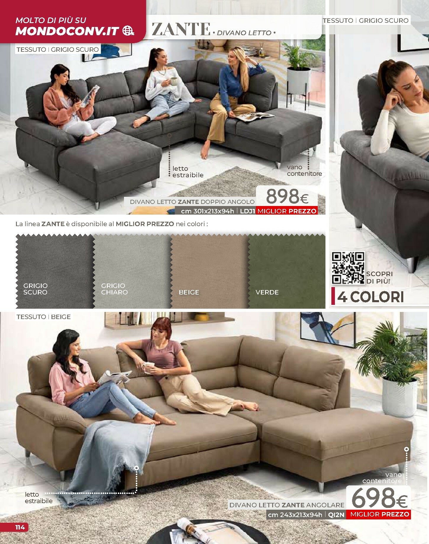 mondo-convenienza - Volantino Mondo Convenienza - Autunno valido dal 01/10 al 31/12 - page: 116