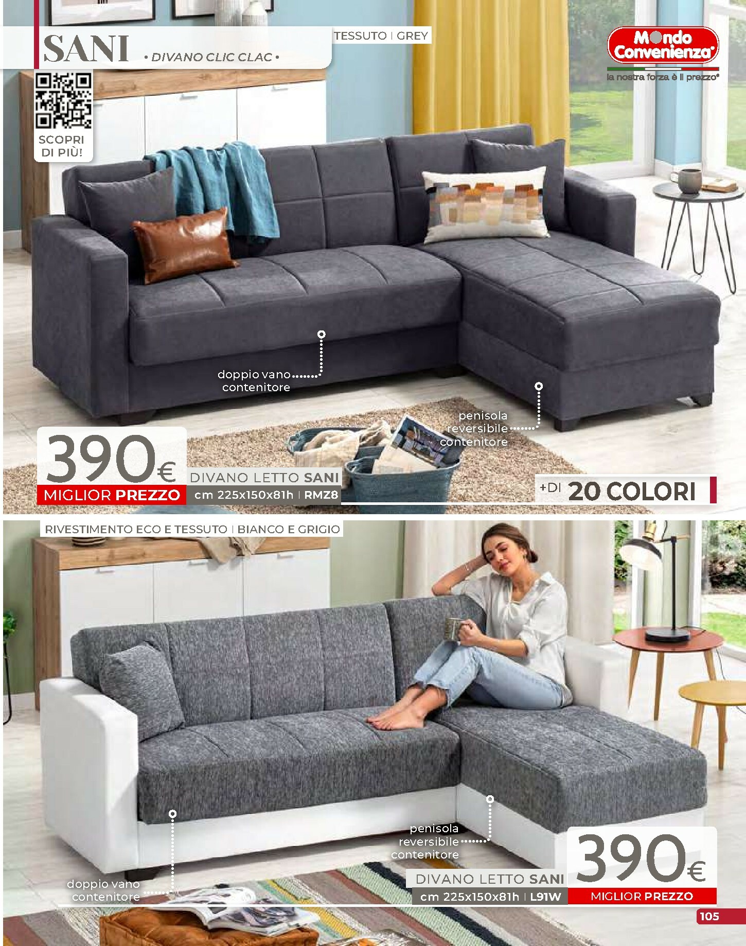 mondo-convenienza - Volantino Mondo Convenienza - Autunno valido dal 01/10 al 31/12 - page: 107