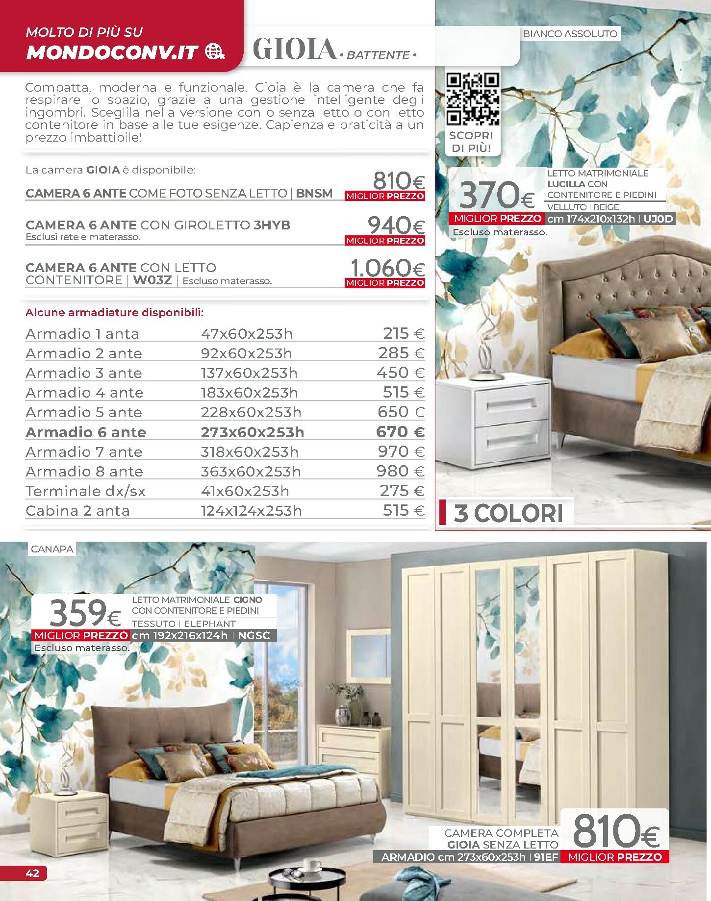 mondo-convenienza - Volantino Mondo Convenienza - Autunno valido dal 01/10 al 31/12 - page: 44