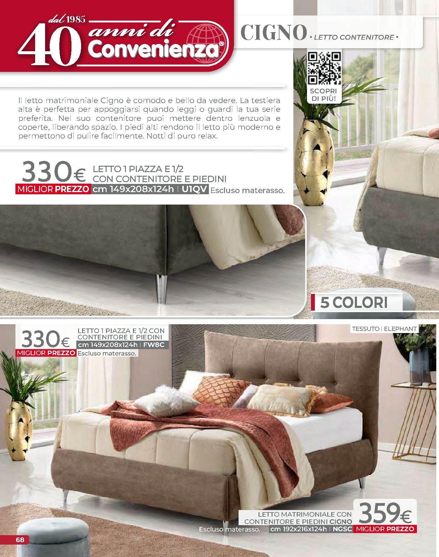 mondo-convenienza - Volantino Mondo Convenienza - Autunno valido dal 01/10 al 31/12 - page: 70