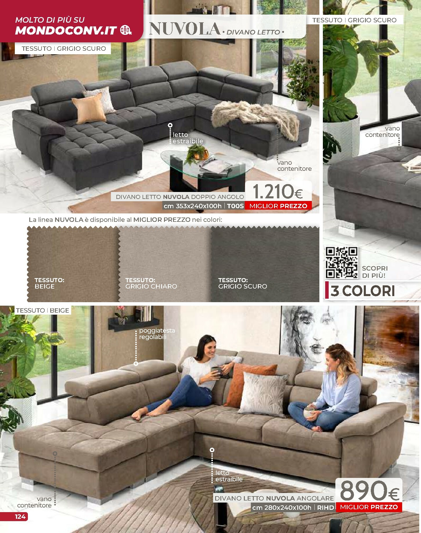 mondo-convenienza - Volantino Mondo Convenienza - Autunno valido dal 01/10 al 31/12 - page: 126