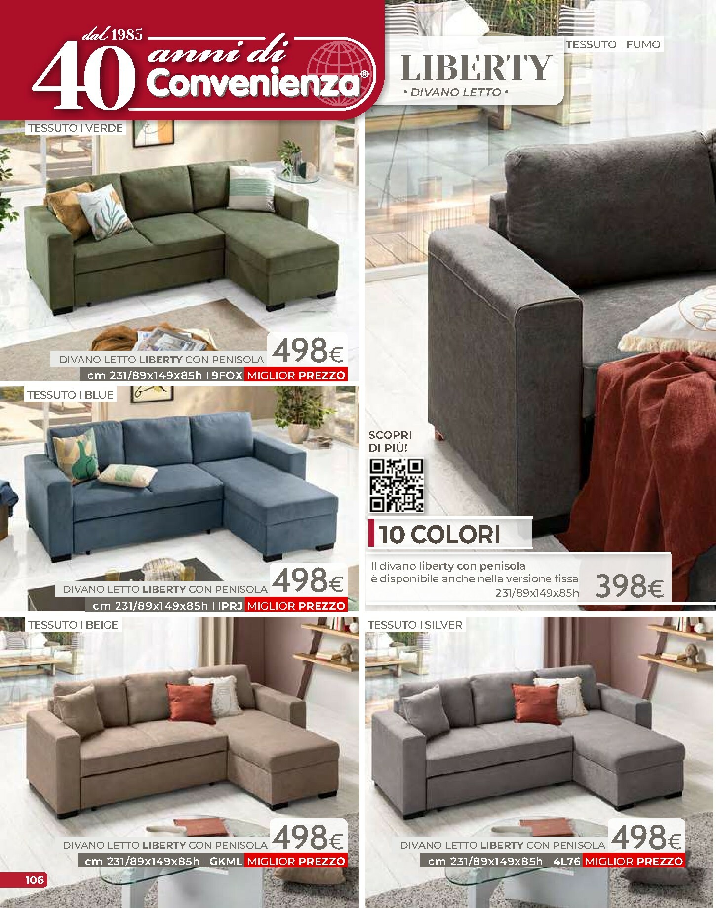 mondo-convenienza - Volantino Mondo Convenienza - Autunno valido dal 01/10 al 31/12 - page: 108