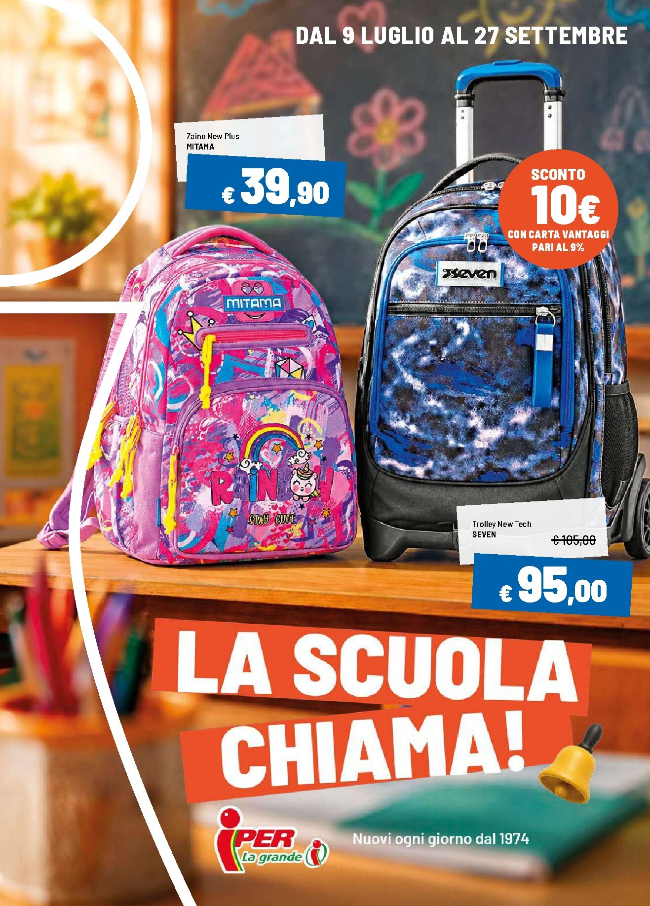 iper - Volantino attuale di Iper - La Scuola Chiama valido dal giovedì 09/07/2026 al domenica 27/09/2026