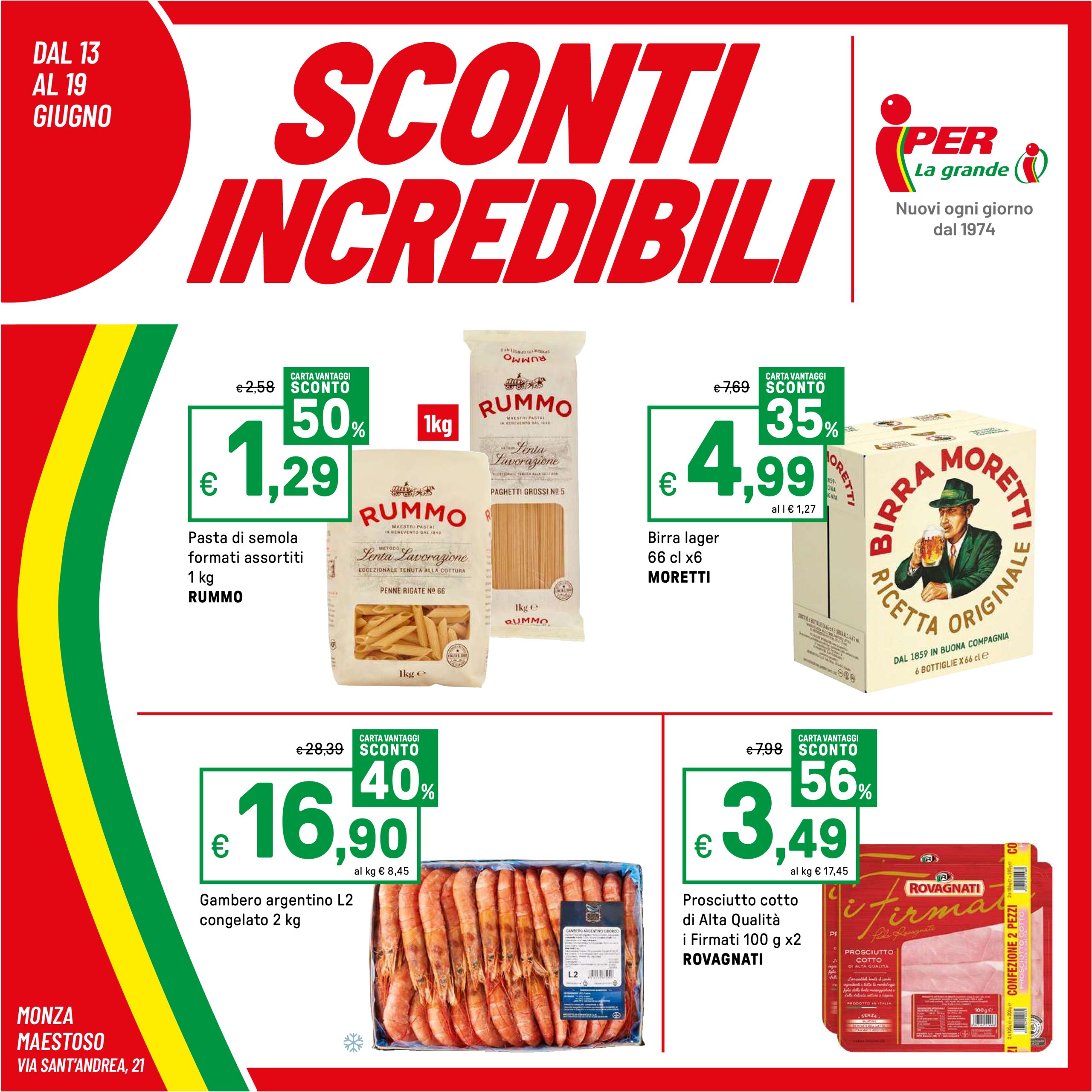 iper - Volantino Iper valido dal 13/06 al 19/06