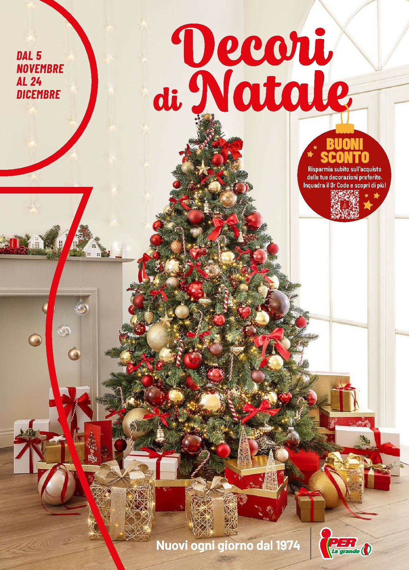 iper - Volantino Iper - Decori di Natale valido dal 05/11 al 24/12