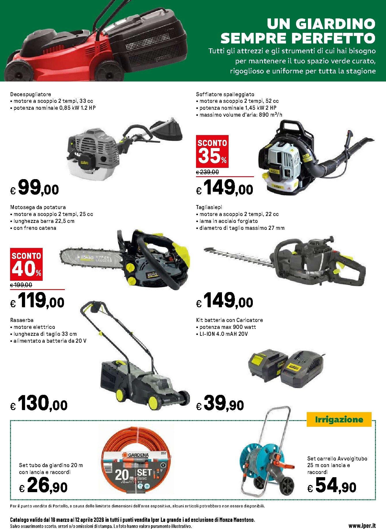 iper - Volantino Iper - Giardino in fiore valido dal 16/03/2026 al 12/04/2026 - page: 12