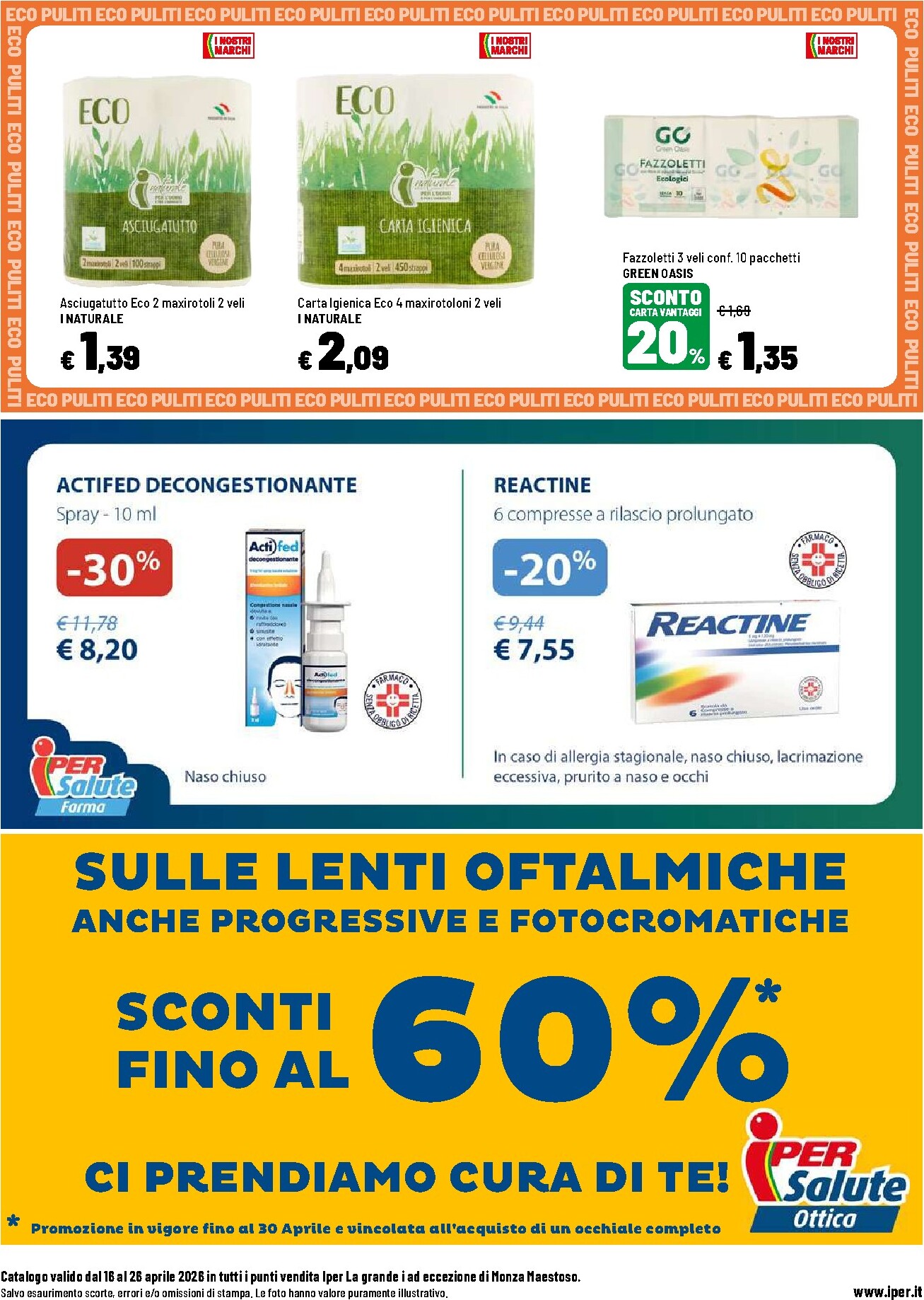 iper - Volantino attuale di Iper - Scegli Biologico valido dal giovedì 16/04/2026 al domenica 26/04/2026 - page: 21