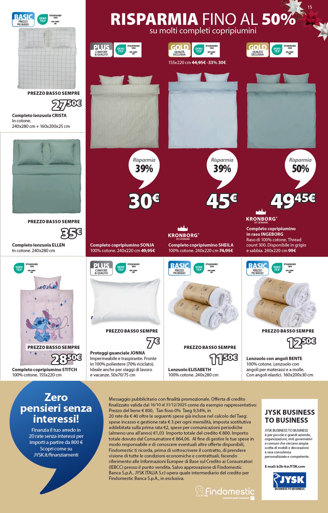 jysk - Volantino JYSK - Grandi offerte valido dal 16/10 al 30/11 - page: 15