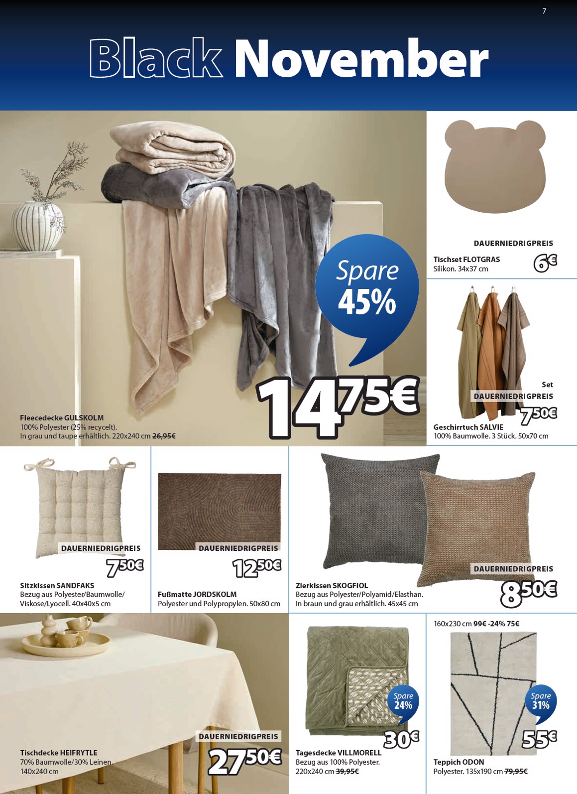 jysk - Volantino JYSK - Großartige Angebote valido dal 06/11 al 30/11 - page: 7