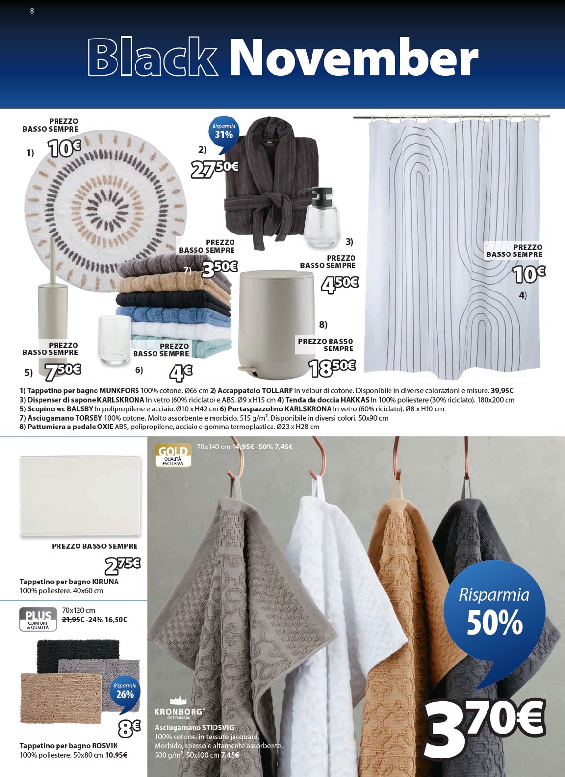 jysk - Volantino JYSK - Grandi offerte valido dal 06/11 al 30/11 - page: 8